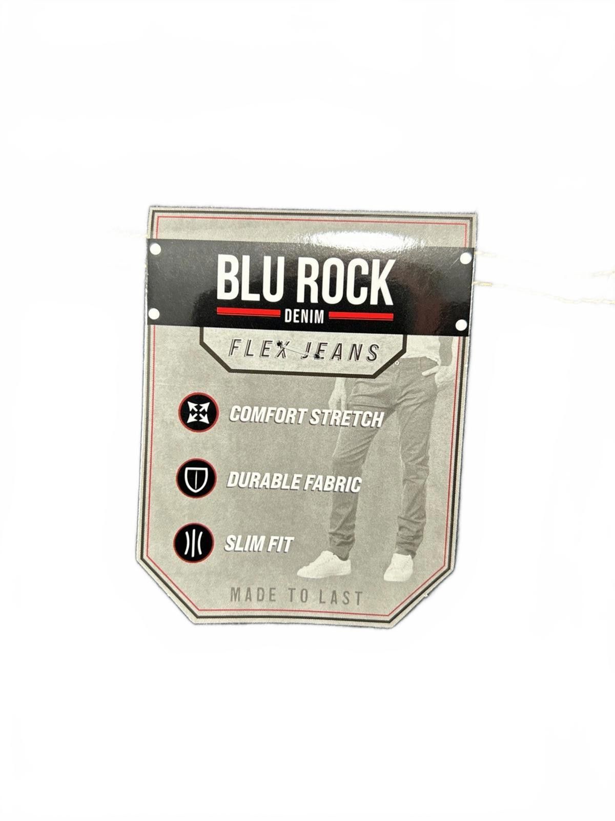 Other Blu Rock Men's Slim Flex Jeans Dark Wash Size 36 X 31 Size US 36 / EU 52 - 2 Thumbnail