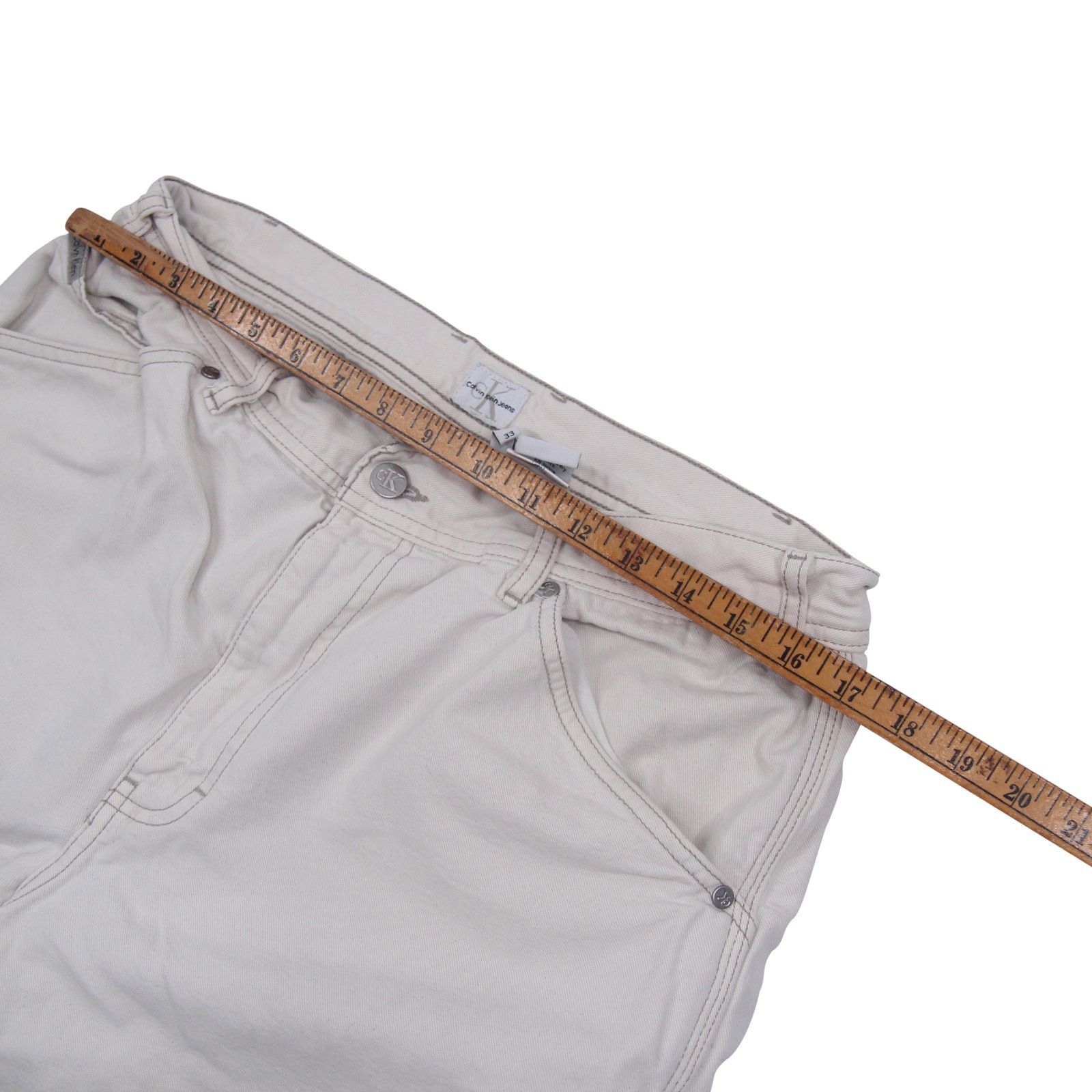 Calvin Klein × Vintage Vintage Calvin Klein Jean Shorts Size US 33 - 5 Thumbnail