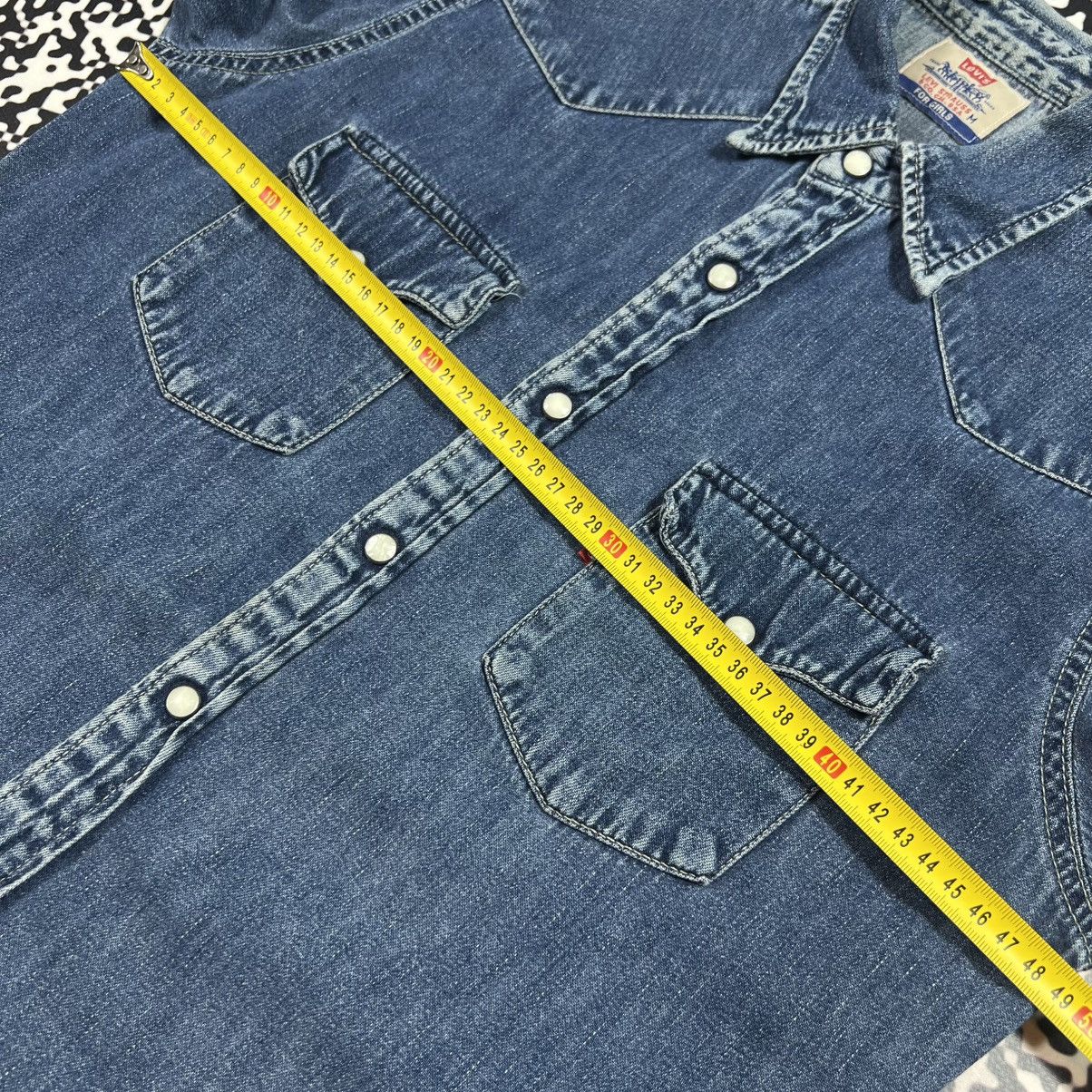 Levi's Vintage Clothing Vintage 00s Levis Red Tab Denim Shirts Retro Casual Style Size M / US 6-8 / IT 42-44 - 18 Thumbnail