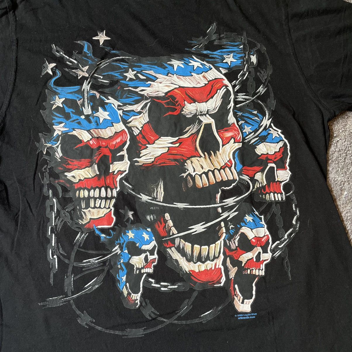 Vintage Vintage Y2K Graphic Tee Skull Horror Skeleton Streetwear M Size US M / EU 48-50 / 2 - 6 Thumbnail