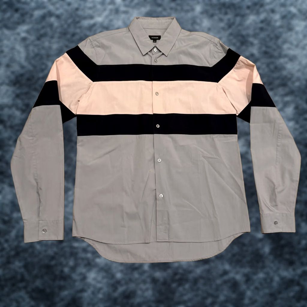 Jil Sander Jil Sander Shirt Men’s 15.5 39 Stripe Italy Gray Tailor Made Cut & Sew Button Up Shirt Fashion/Business Casual Dress Shirt Size US L / EU 52-54 / 3 - 1 Thumbnail