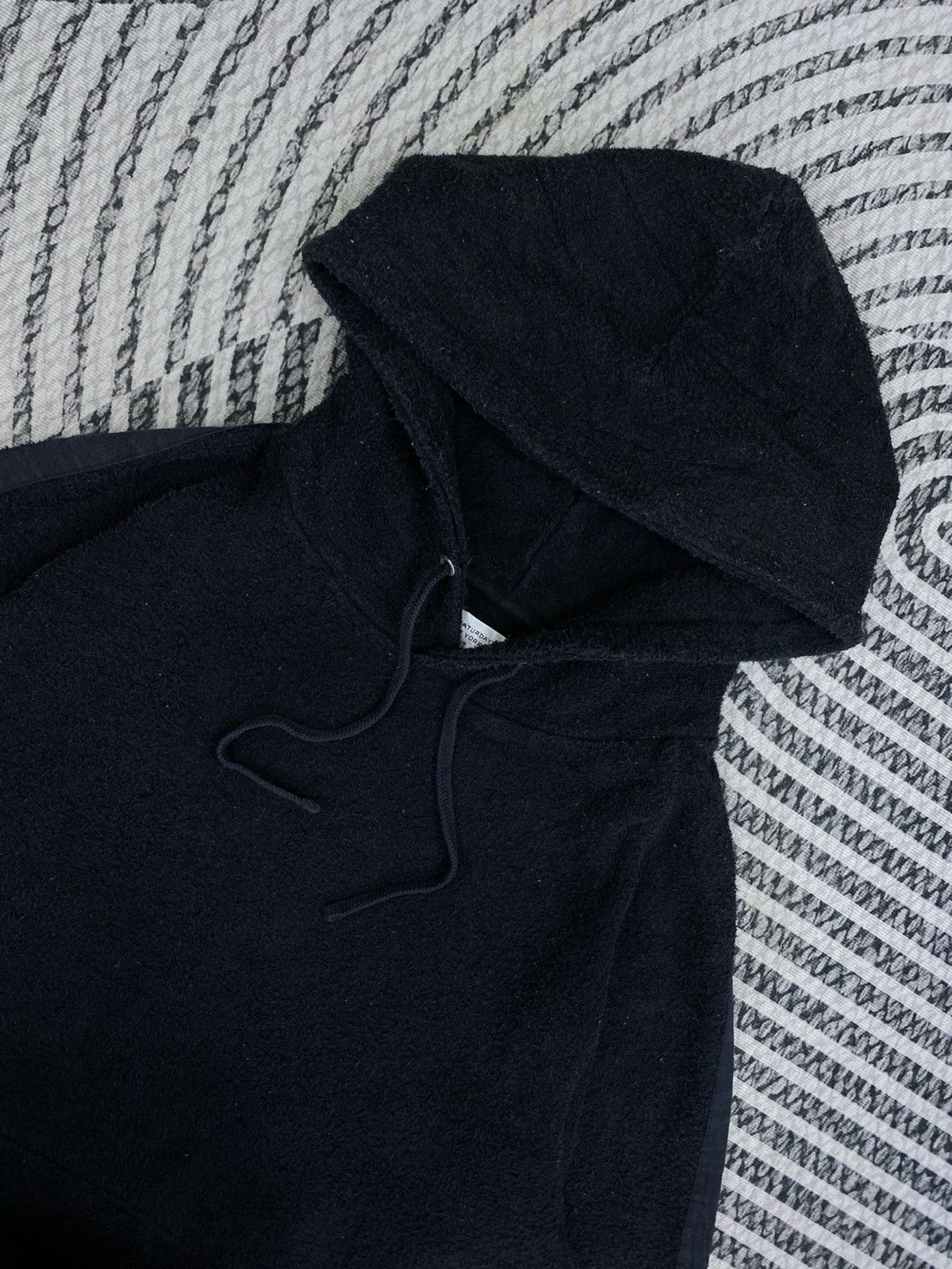 Saturdays NYC Saturday New York City Black Sherpa Fleece Hoodies Size US M / EU 48-50 / 2 - 5 Thumbnail