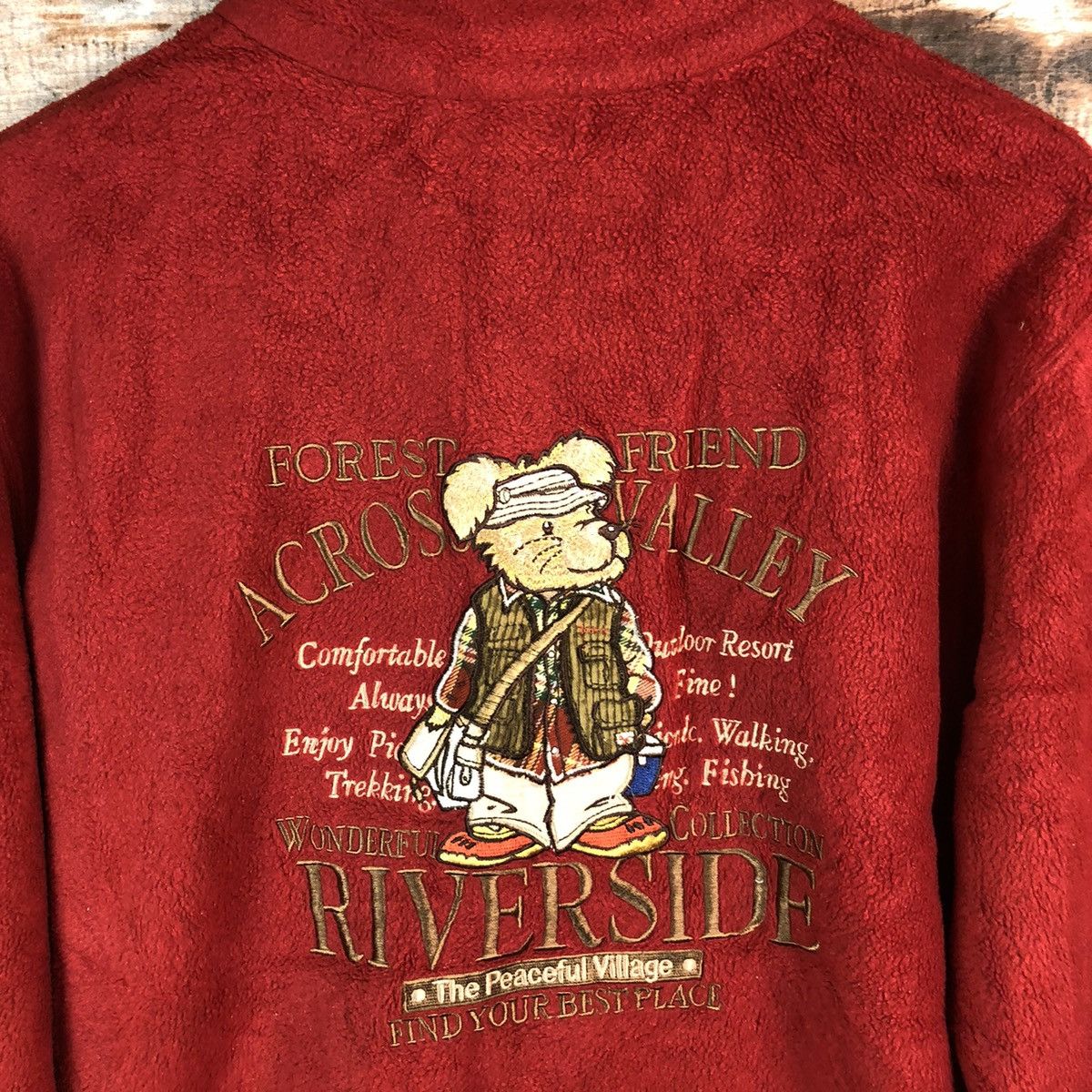 Japanese Brand Nature Friends Red vintage Sweatshirt #A1528 Size US M / EU 48-50 / 2 - 15 Thumbnail