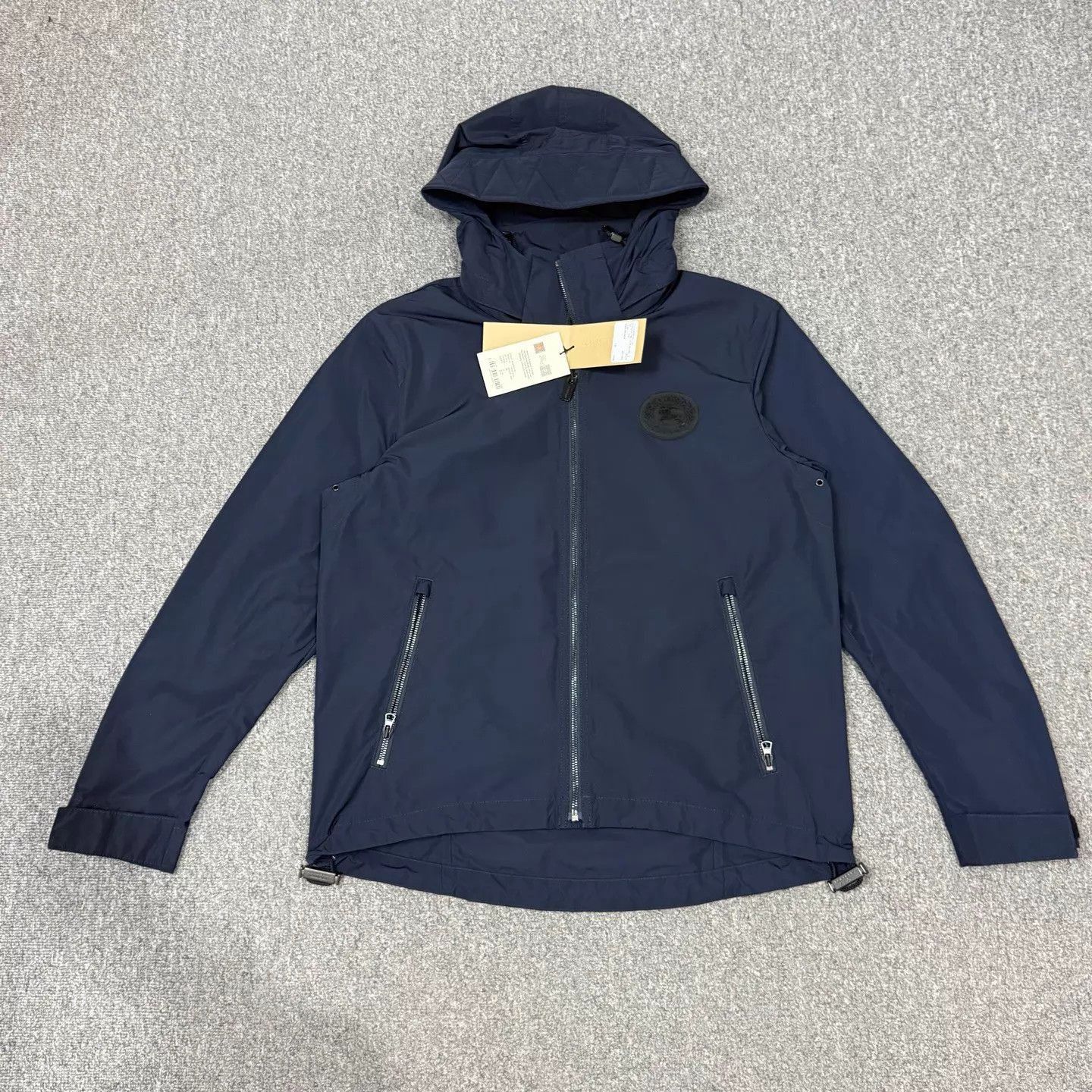 Burberry Blue Hooded Light Jacket Size M Size US M / EU 48-50 / 2 - 1 Thumbnail