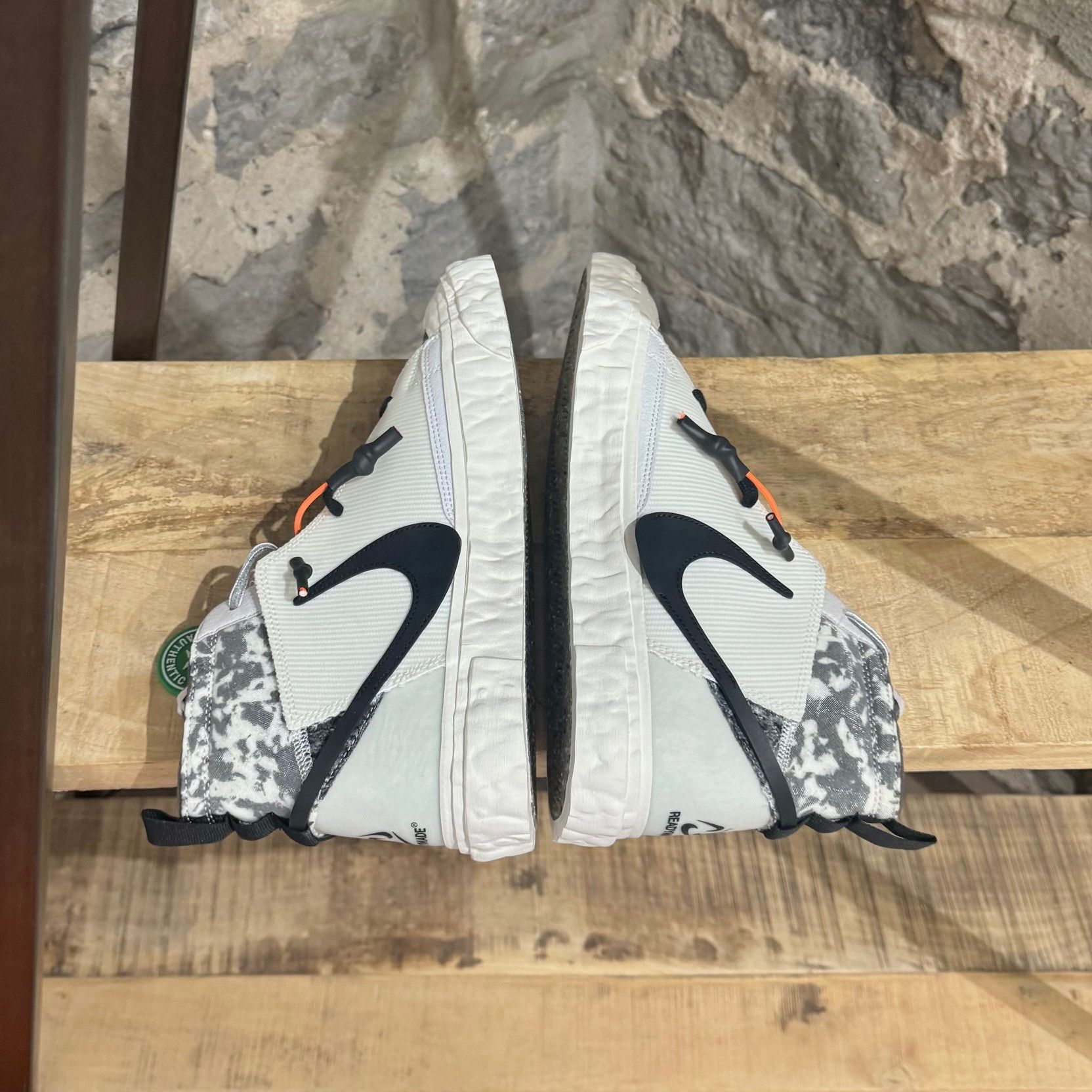 Nike × READYMADE Nike Readymade Blazer Mid White Black Sneakers Size US 9.5 / EU 42-43 - 8 Thumbnail