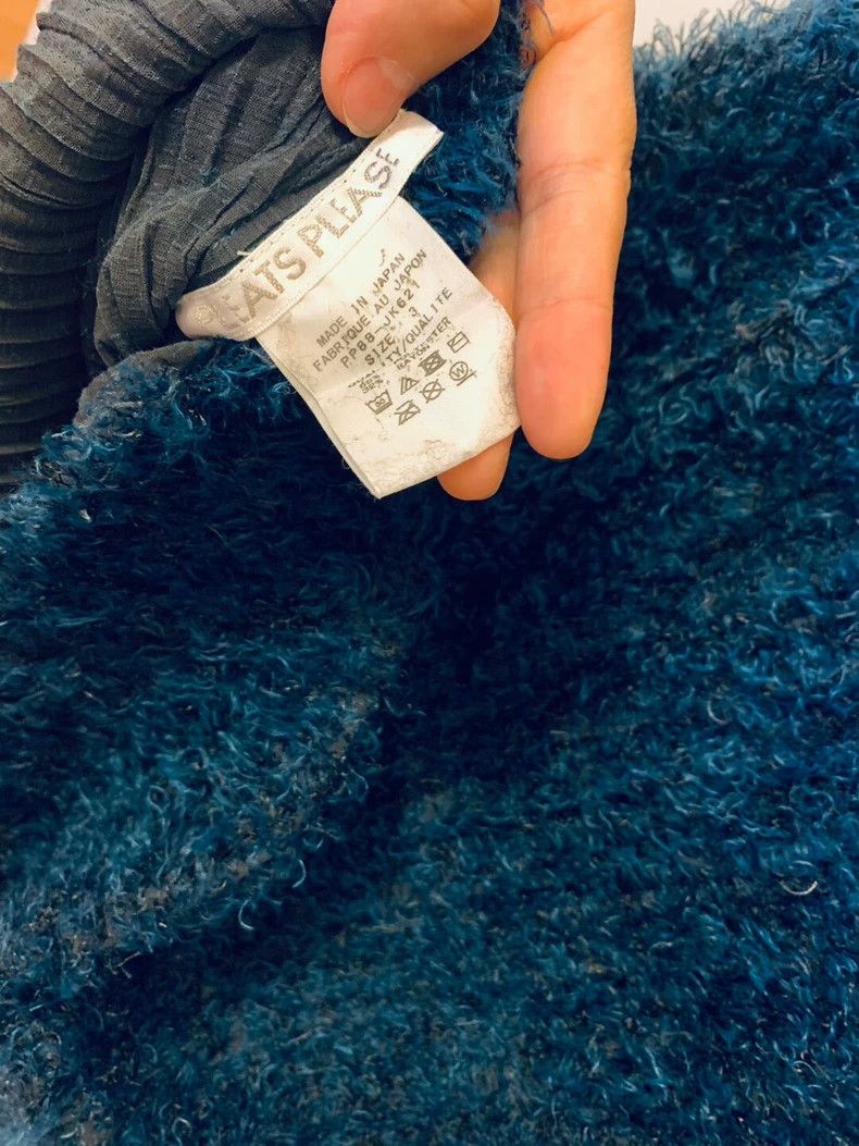 issey miyake blue sweater