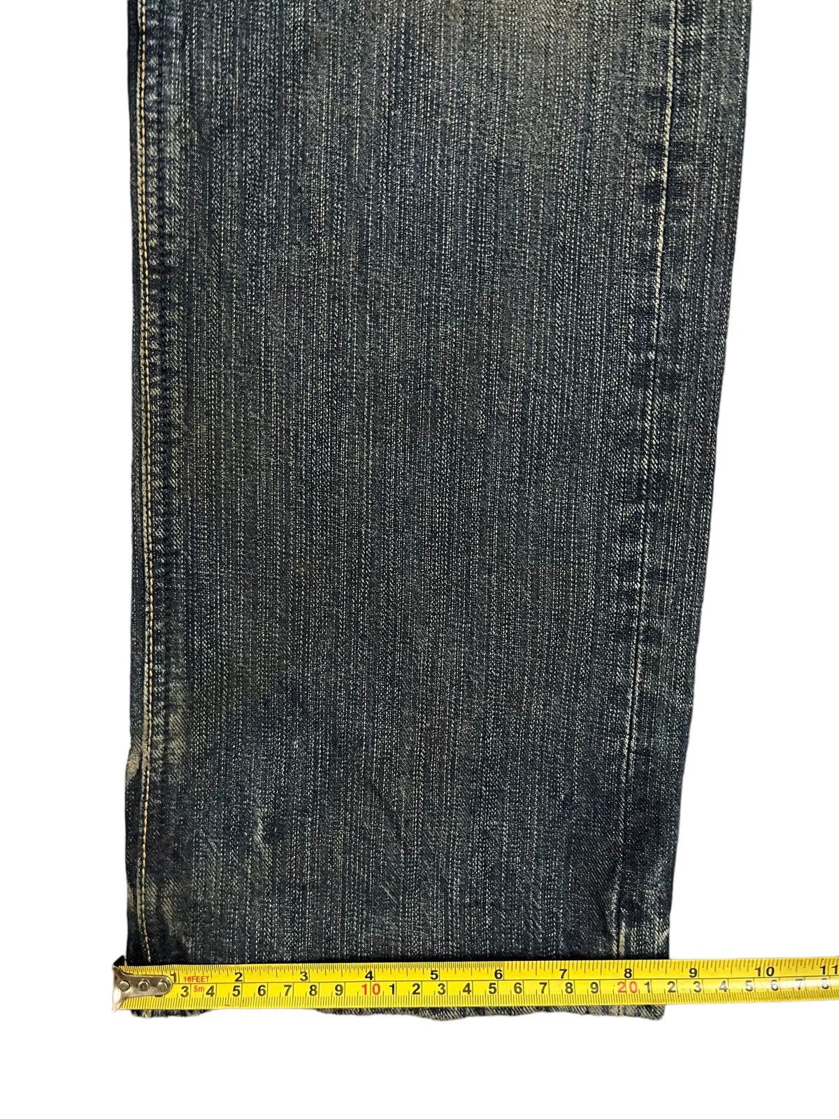 14th Addiction Vintage Lee Mud Washed Distressed Straight Fit Jeans Size US 32 / EU 48 - 17 Thumbnail