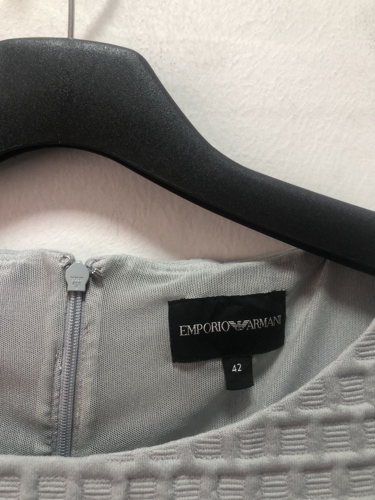 Emporio Armani EMPORIO ARMANI Waffle Dress Elastane Womens Shirt Size M / US 6-8 / IT 42-44 - 2 Thumbnail
