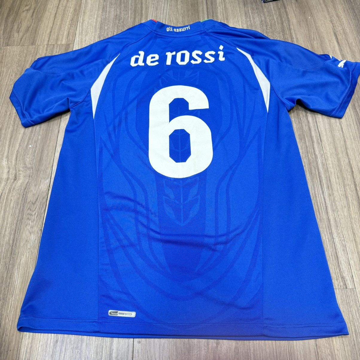 Puma Italy 10/12 home shirt #6 De Rossi Size US L / EU 52-54 / 3 - 2 Thumbnail