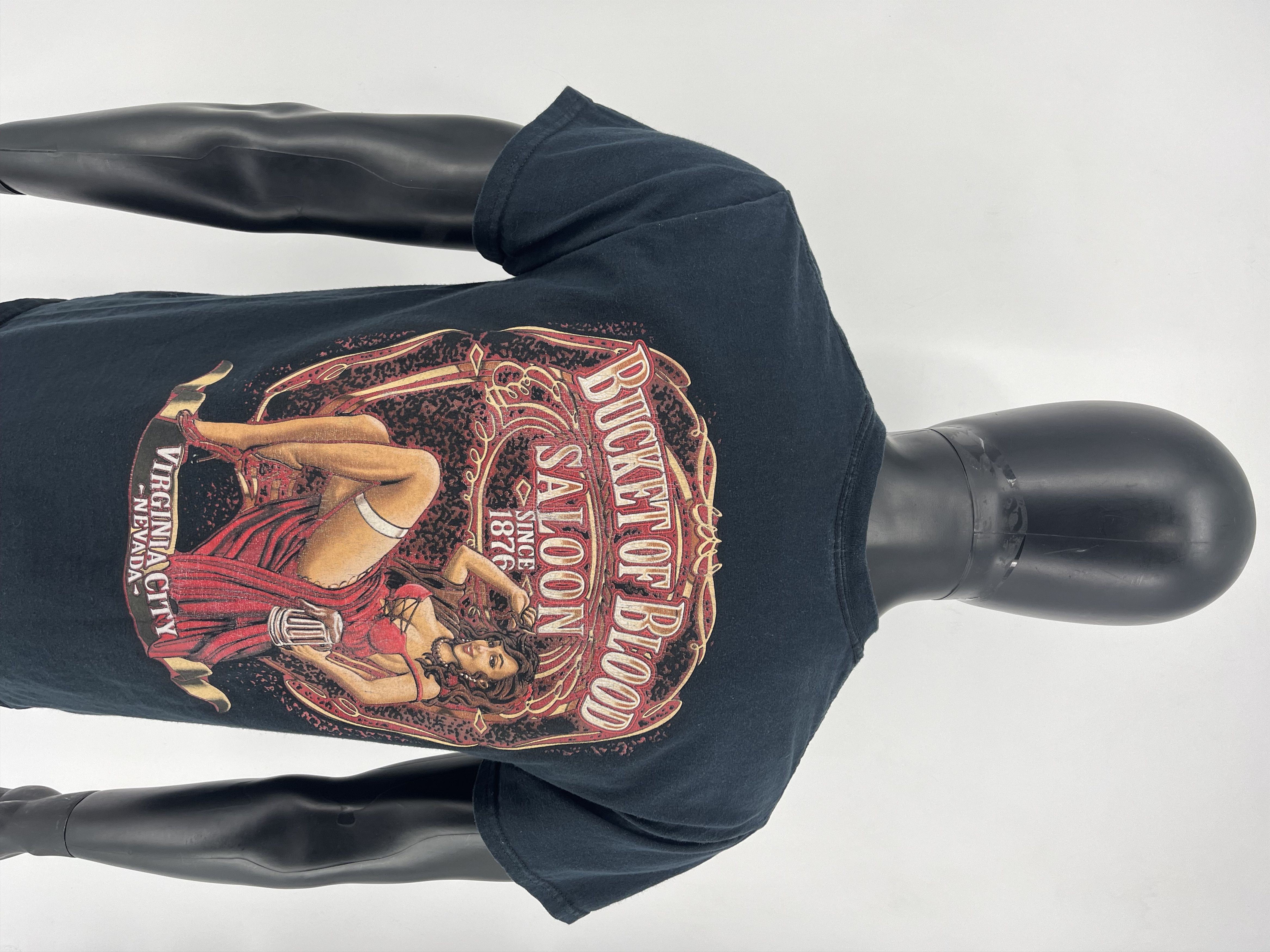 Vintage Vintage Motorcycle Faded Bucket Of Blood Saloon M Nevada Size US M / EU 48-50 / 2 - 7 Thumbnail