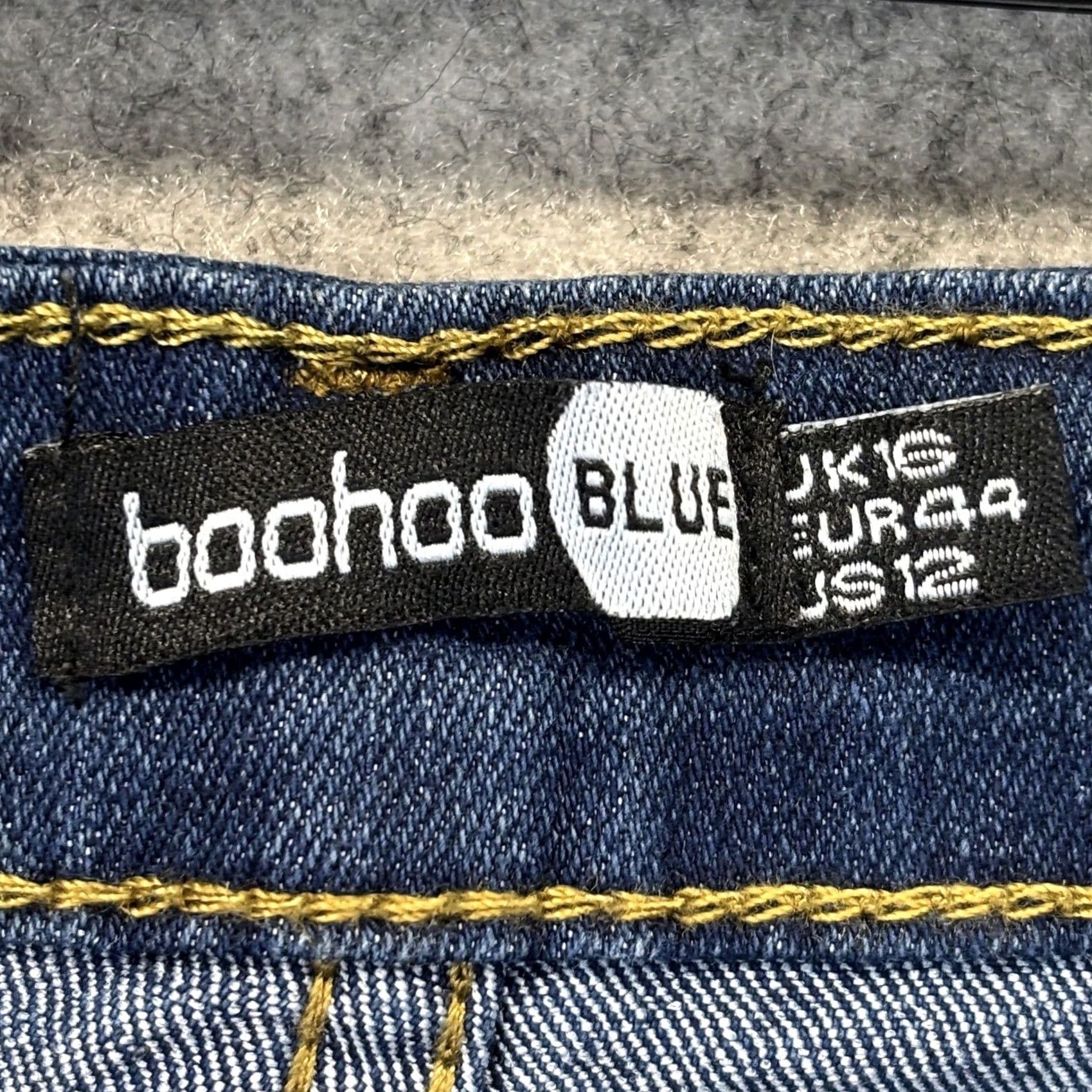 Boohoo Boohoo Skinny Jeans Women’s UK 16 High Rise Super Distressed Blue New With Tags Size 38" / US 16 / IT 52 - 6 Thumbnail