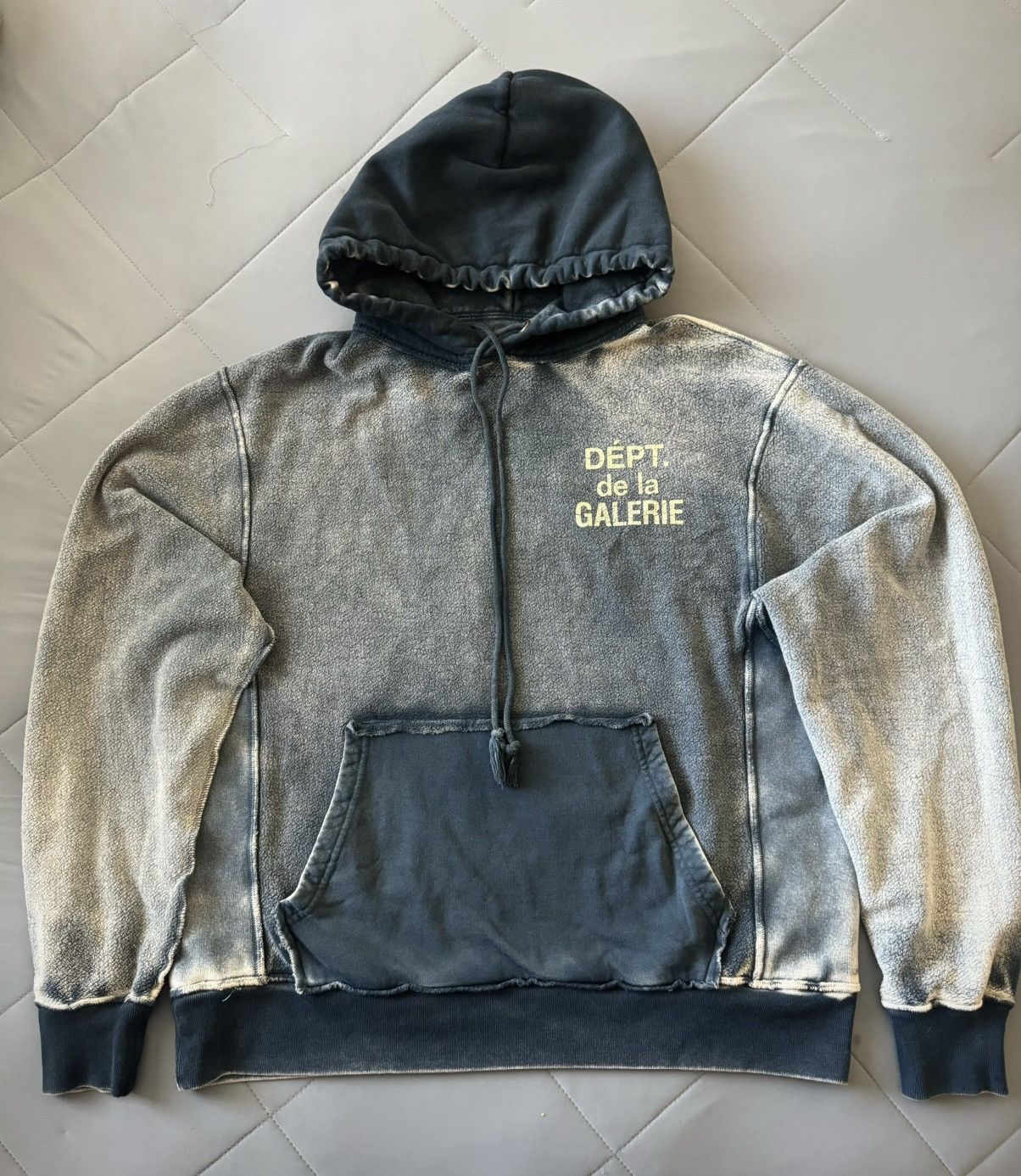 Gallery Dept. Gallery Dept. Reversible French Logo Hoodie Faded Navy Blue Size US L / EU 52-54 / 3 - 1 Thumbnail