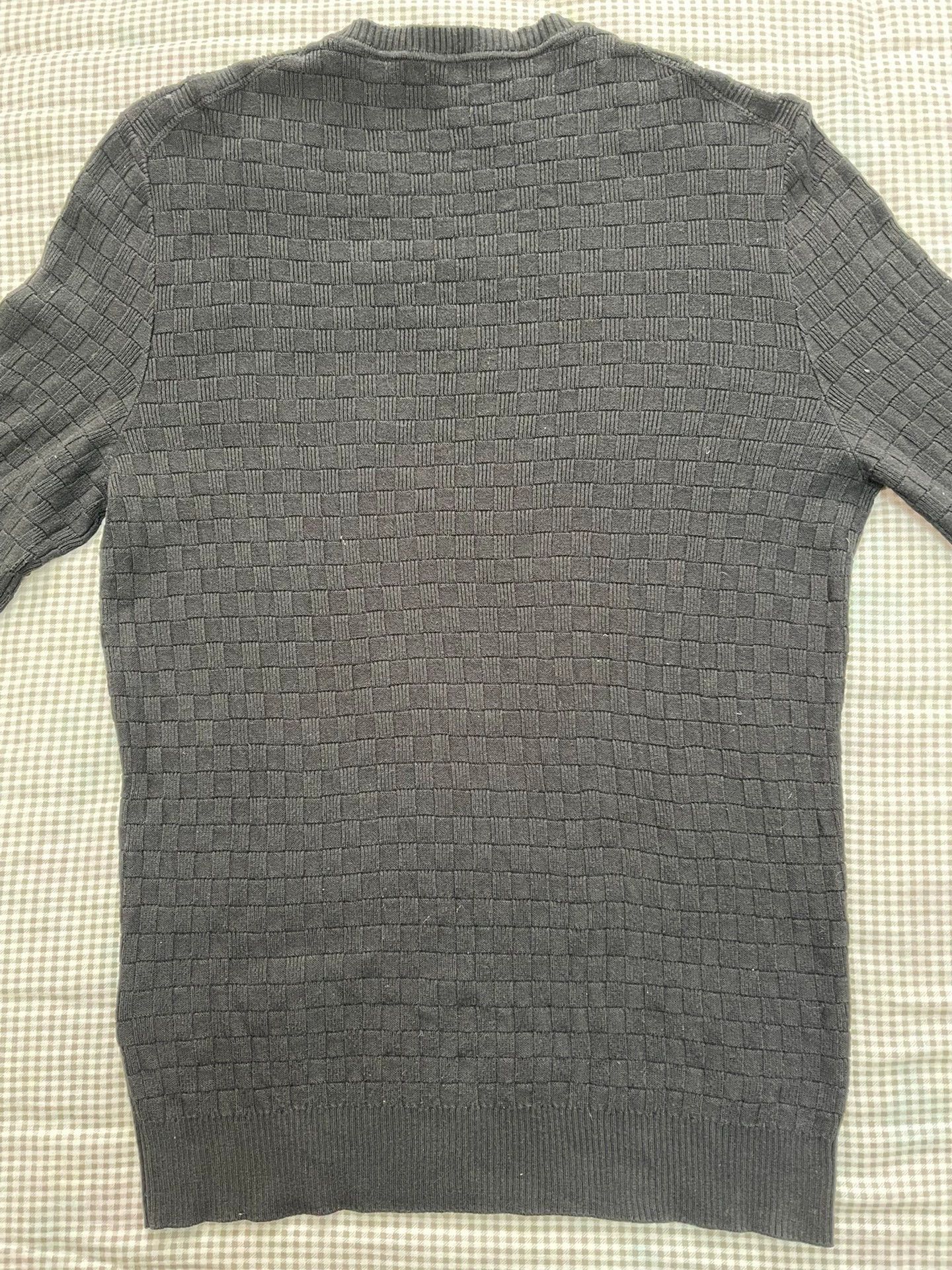 Louis Vuitton Louis Vuitton Black Basic Sweater Men's L Size US L / EU 52-54 / 3 - 2 Thumbnail