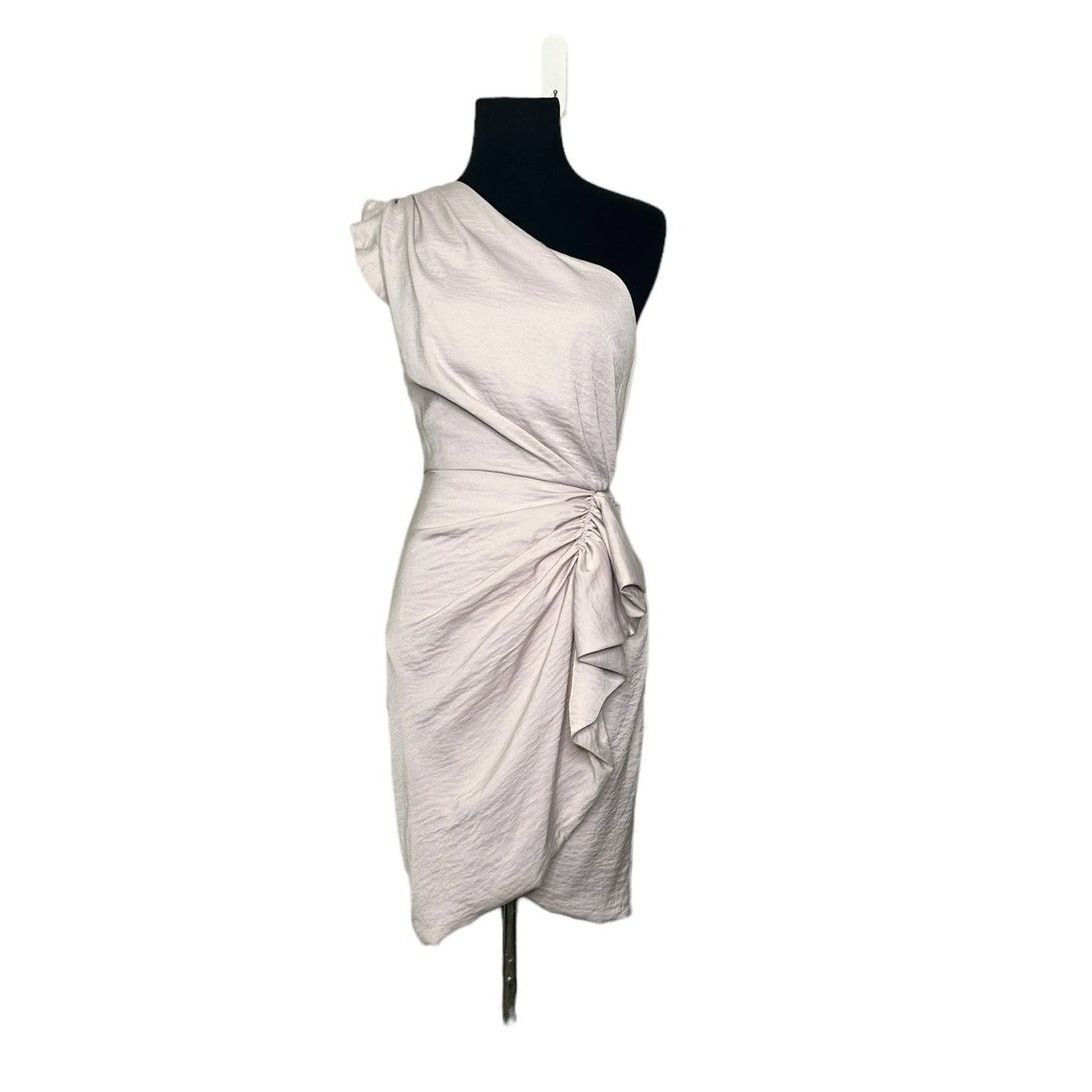 Allsaints AllSaints beige one shoulder party dress size 2 Size XS / US 0-2 / IT 36-38 - 15 Thumbnail