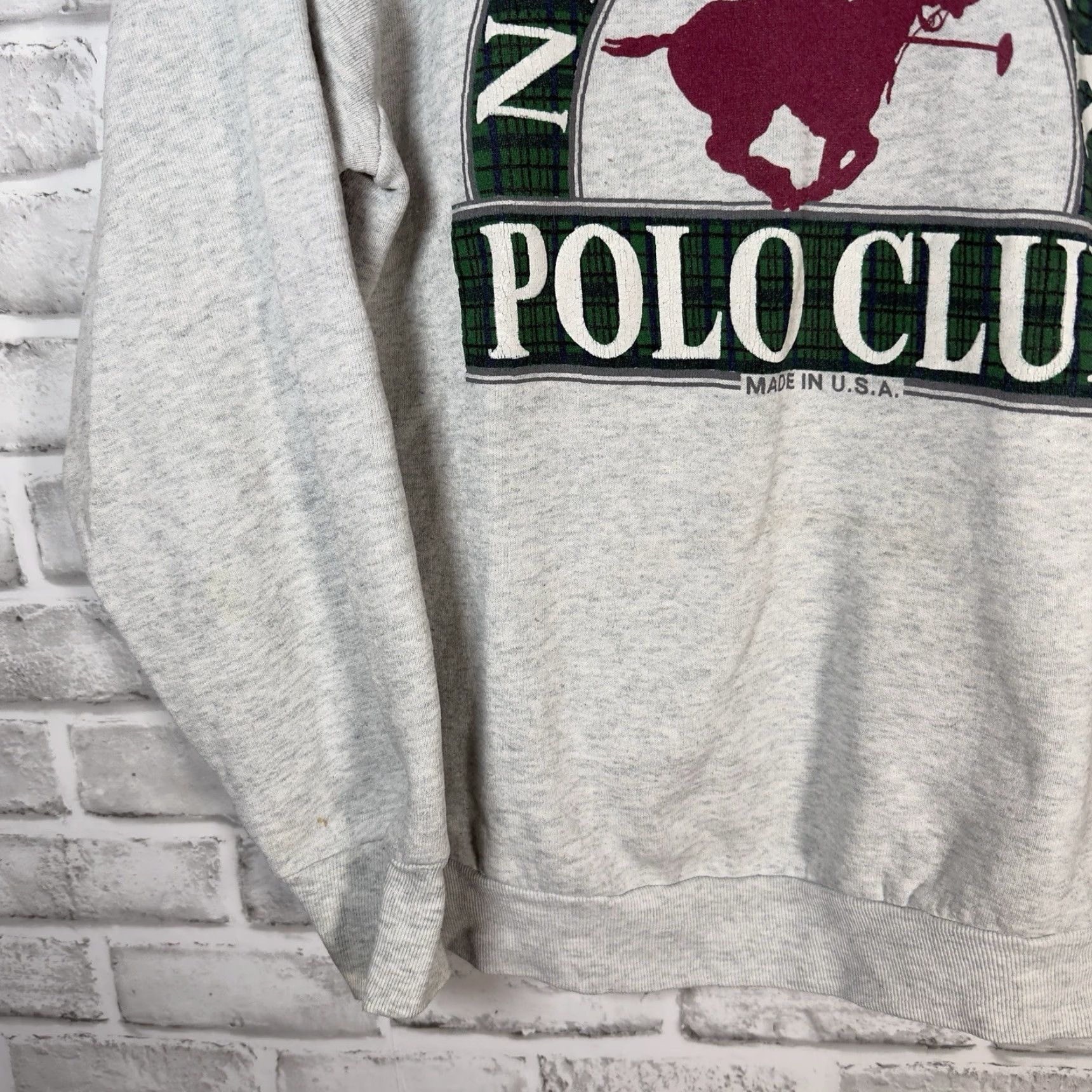 Fruit Of The Loom VINTAGE NEW YORK POLO CLUB GRAY COTTON BLEND PULLOVER MEN'S SIZE L USA User: Vintage New York Polo Club Gray Cotton Blend Pullover Men's Size L USA Size US L / EU 52-54 / 3 - 3 Thumbnail