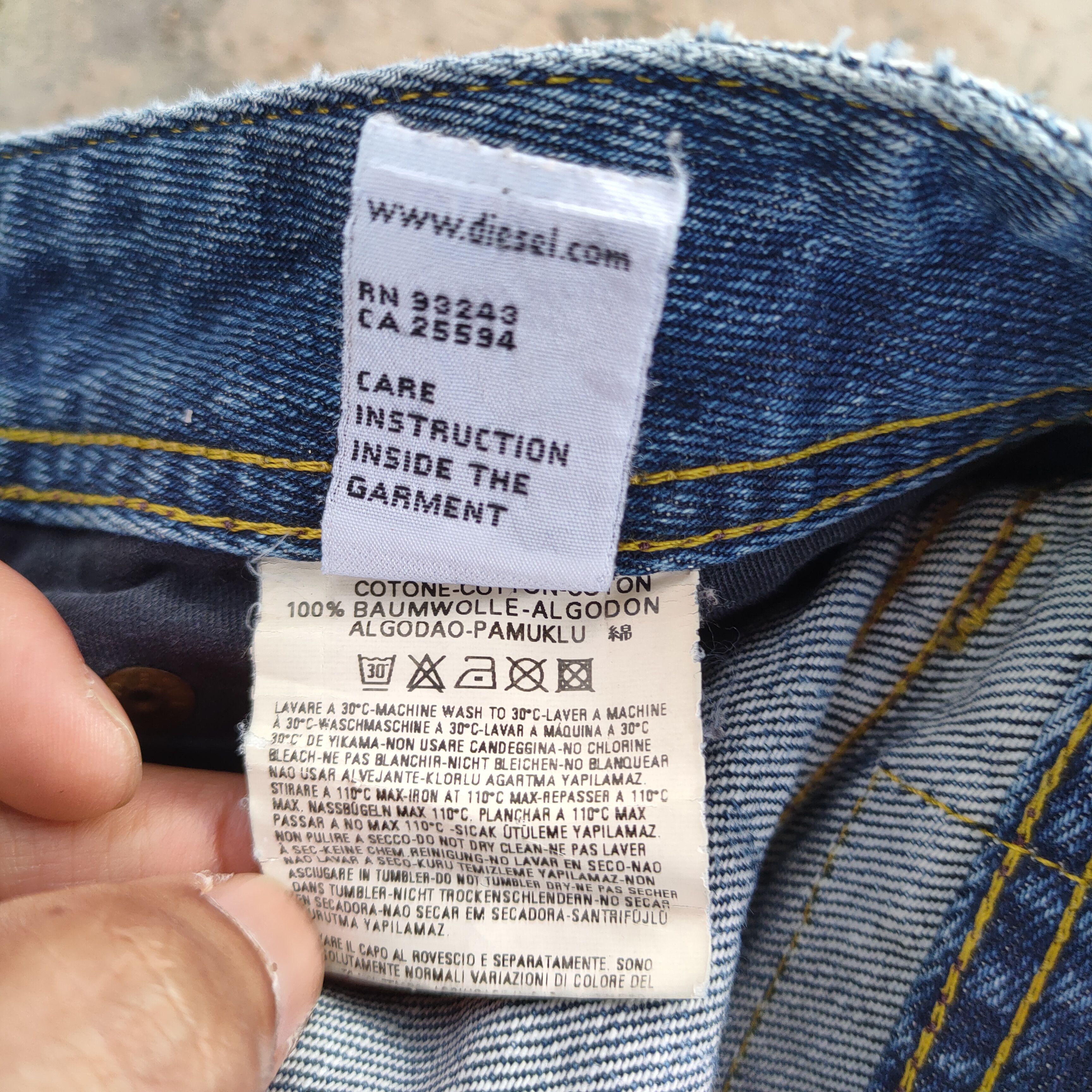 Diesel diesel button fly vintage jeans denim pants Size US 30 / EU 46 - 15 Thumbnail