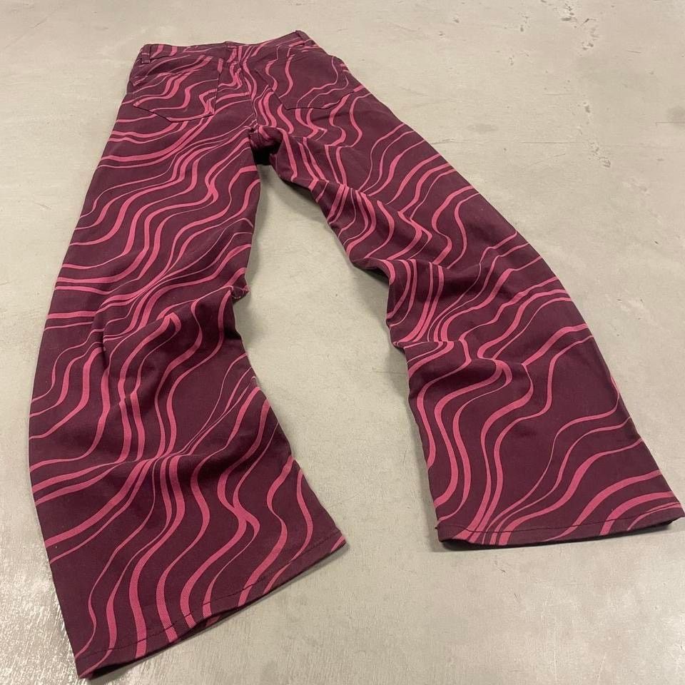 Vintage Baggy Y2K zebra print Jeans 24x32 Size US 26 / EU 42 - 2 Thumbnail