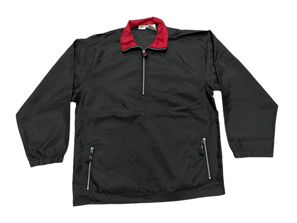 Nike × Vintage 90s NIKE EMBROIDERED LOGO HALF ZIPPER JACKET Size US L / EU 52-54 / 3 - 2 Thumbnail