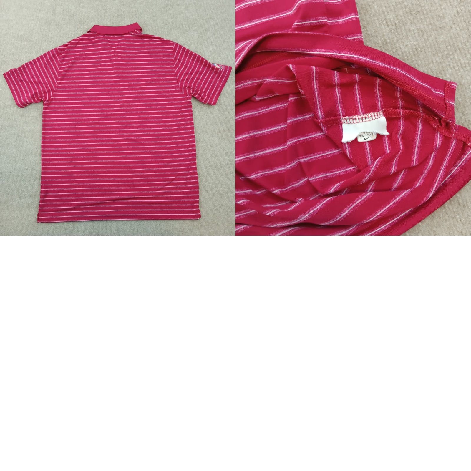 Nike Nike Polo Shirt Mens XL Red White Striped Dri Fit Short Sleeve Golf Casual Logo Size US XL / EU 56 / 4 - 8 Thumbnail