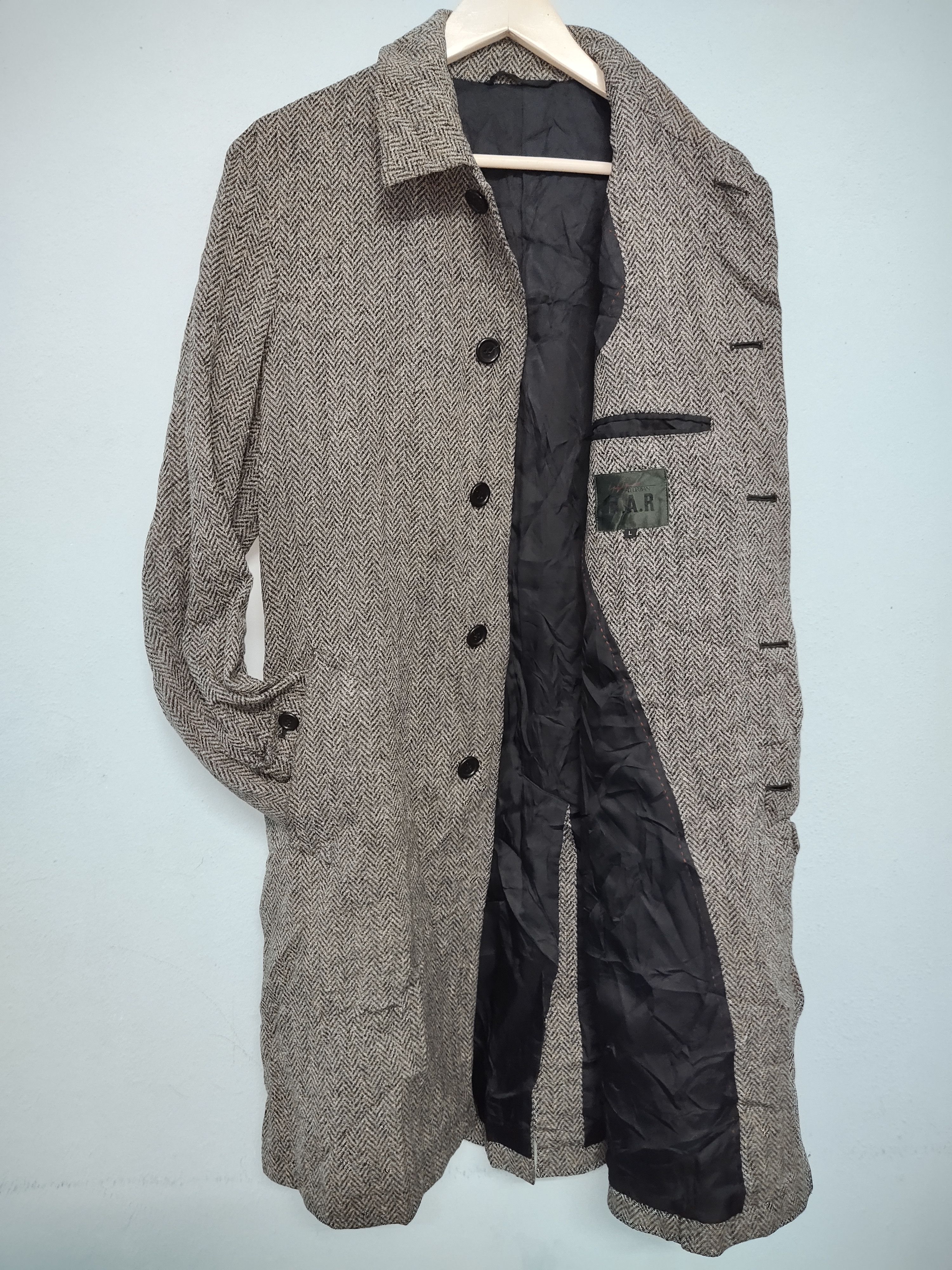 Designer × Japanese Brand × Yohji Yamamoto Yohji Yamamoto A.A.R Durban Wool Long Coat/Overcoat Size US L / EU 52-54 / 3 - 1 Thumbnail