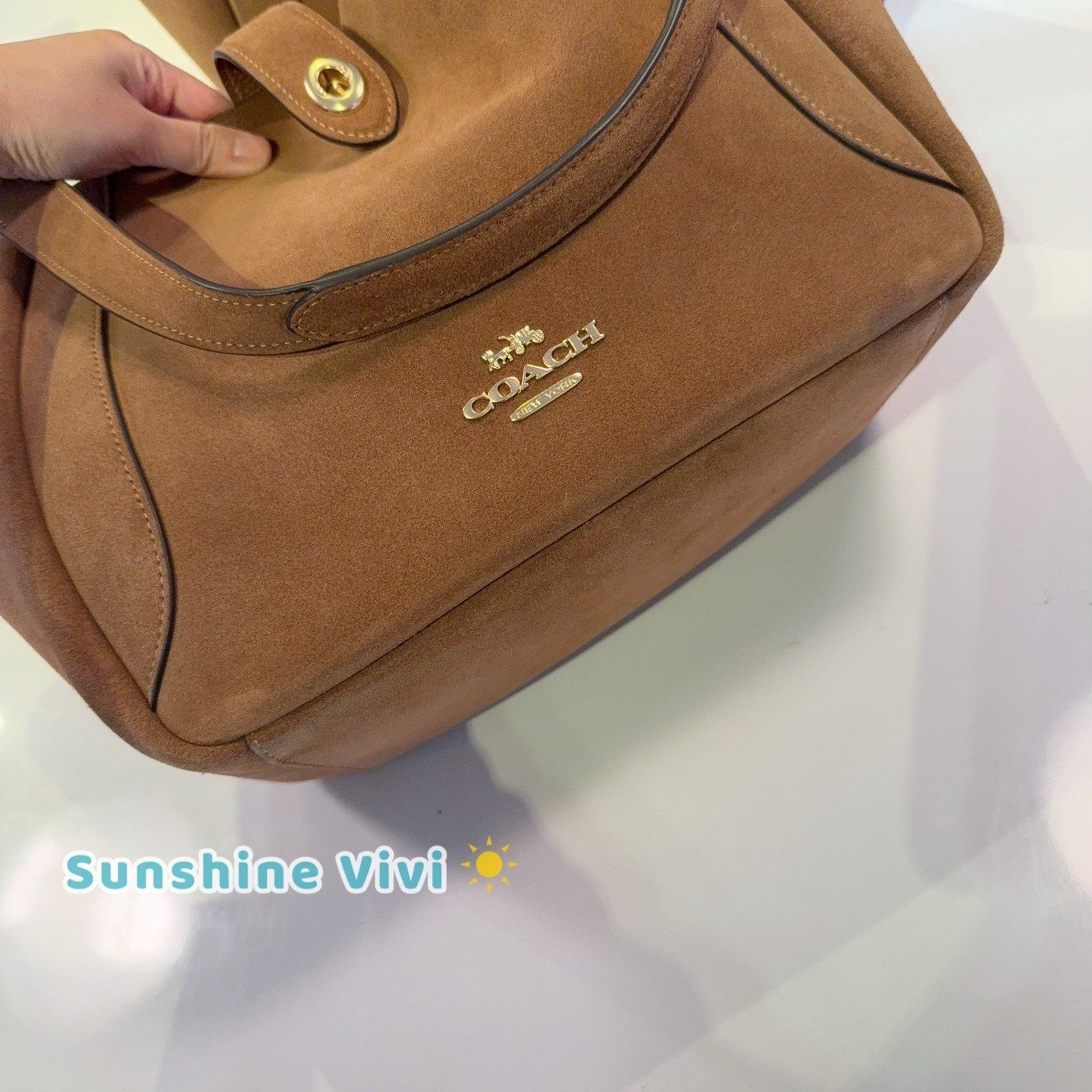 Coach NWT Coach Hadley Turnlock Tote Bag CCC76 Size ONE SIZE - 5 Thumbnail