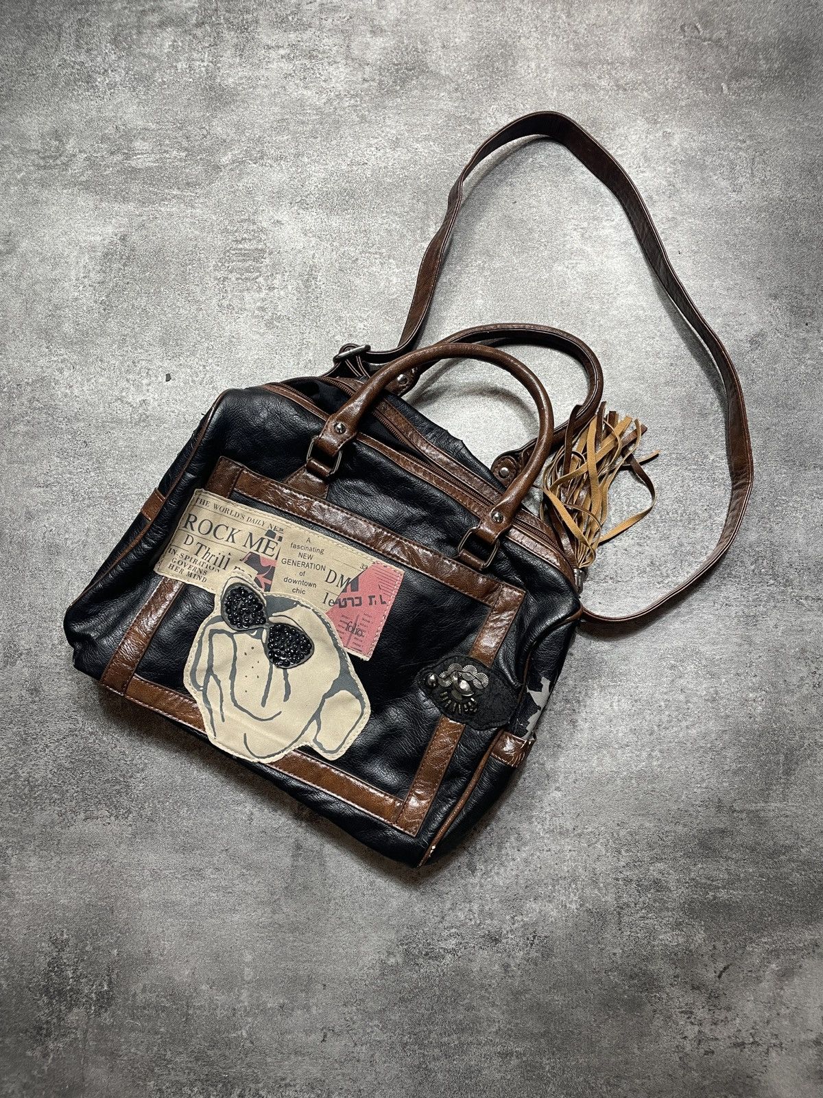 Vintage 🔥RARE🔥Vintage Y2K Bag Leather Rare Streetwear Hype Size ONE SIZE - 1 Thumbnail
