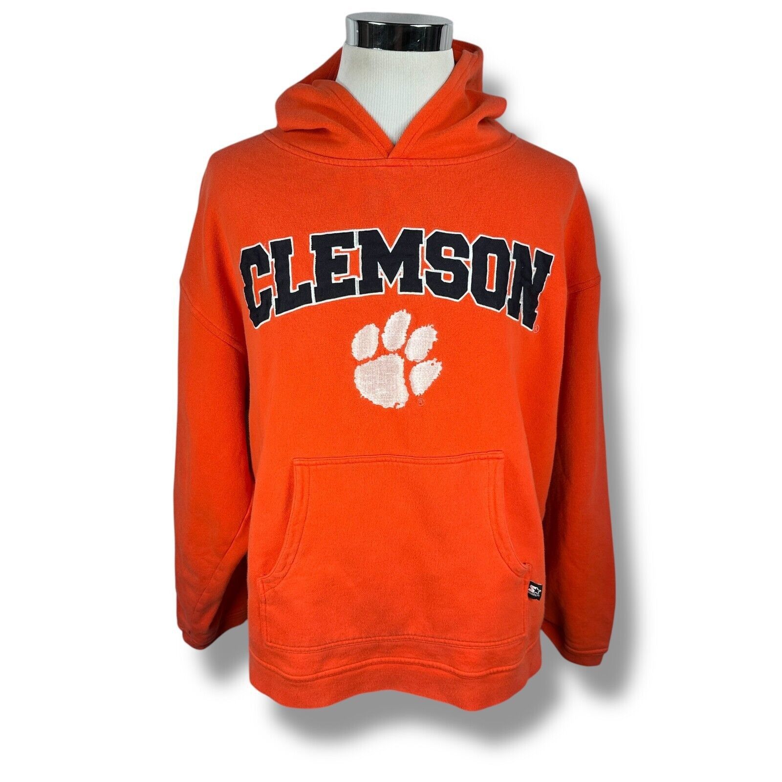 Starter Vintage Starter Clemson Tigers Hoodie Men’s 2XL XXL Orange Size US XXL / EU 58 / 5 - 1 Thumbnail
