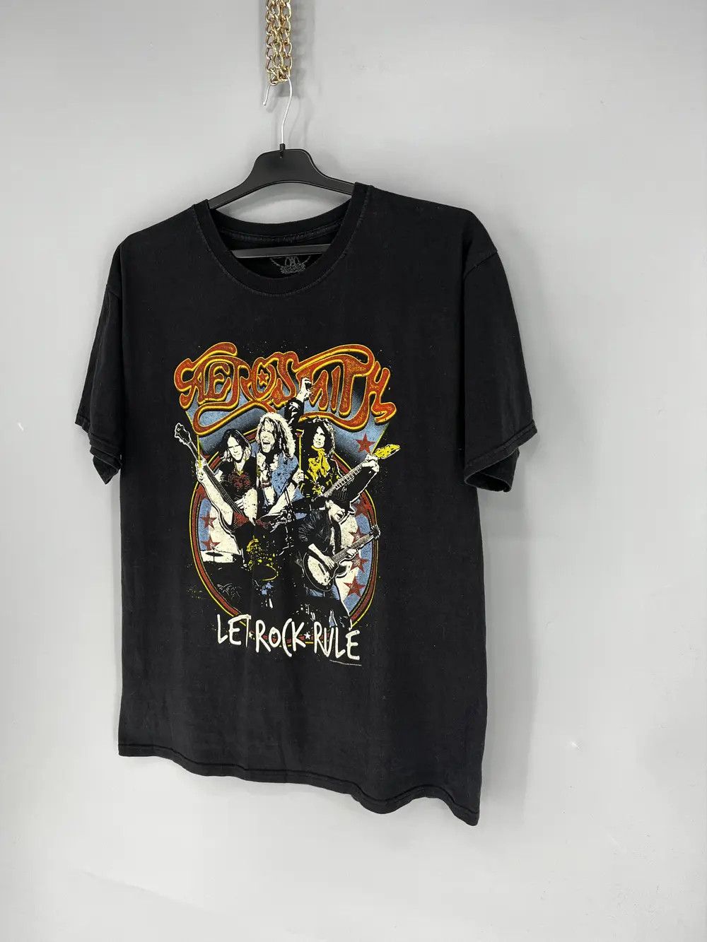 Band Tees Y2K Vintage Aerosmith World Tour T-Shirt Band Rock Streetwea Size US L / EU 52-54 / 3 - 3 Thumbnail