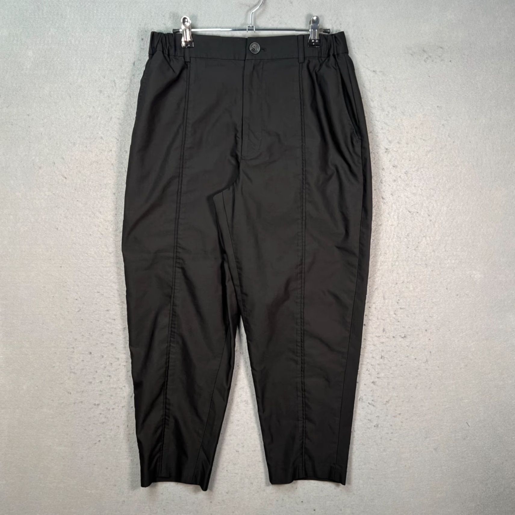 Vintage Dept Anonym Mens Small Black Cropped Tapered Leg Pants Cotton Blend Cropped Pants Fashionable Mens Slim Fit Black Cotton Polyester Size 28" / US 6 / IT 42 - 2 Thumbnail