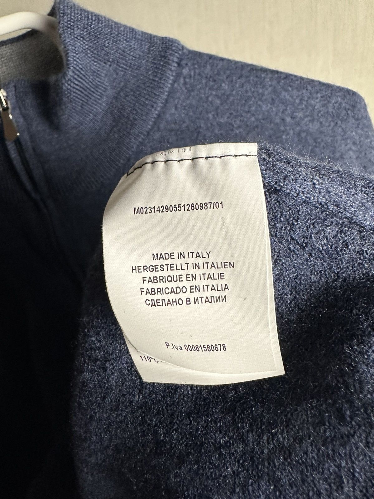 Gran Sasso Gran Sasso Wool Lana Wool half zip sweater Size US M / EU 48-50 / 2 - 4 Thumbnail