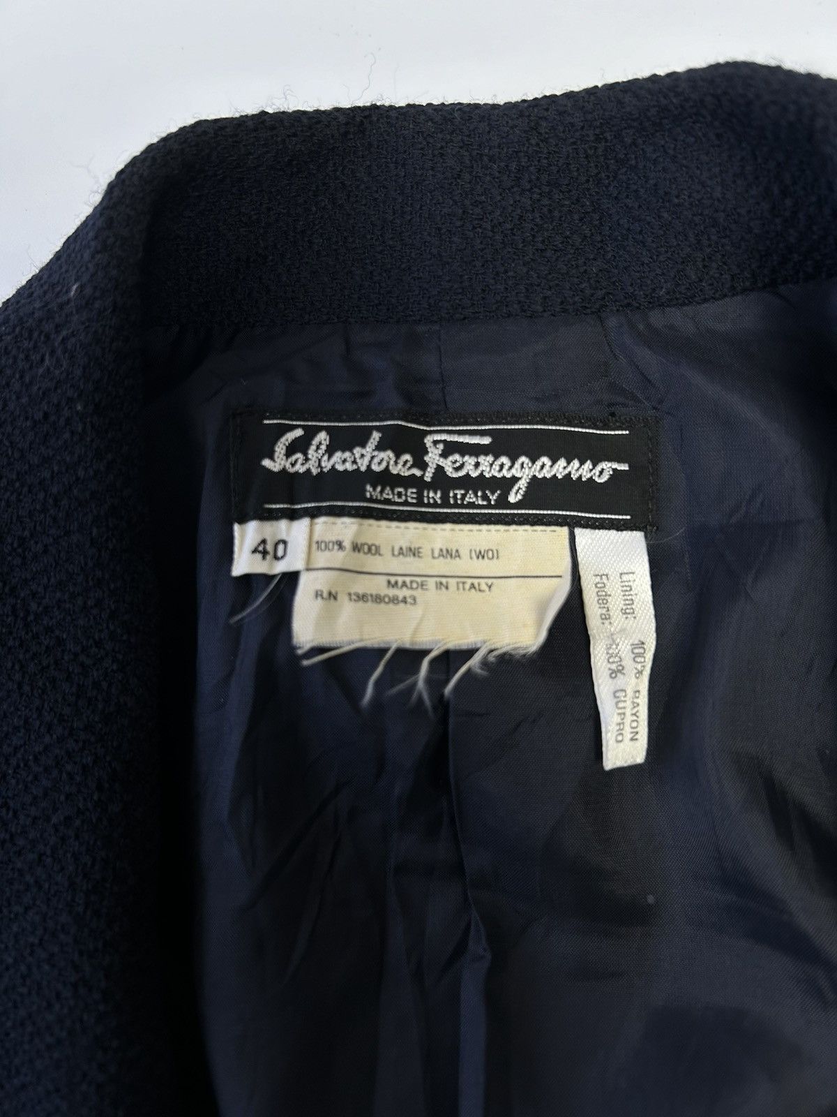 Designer × Salvatore Ferragamo SALVATORE FERRAGAMO DOUBLE BREAST BLAZER Size S / US 4 / IT 40 - 4 Thumbnail