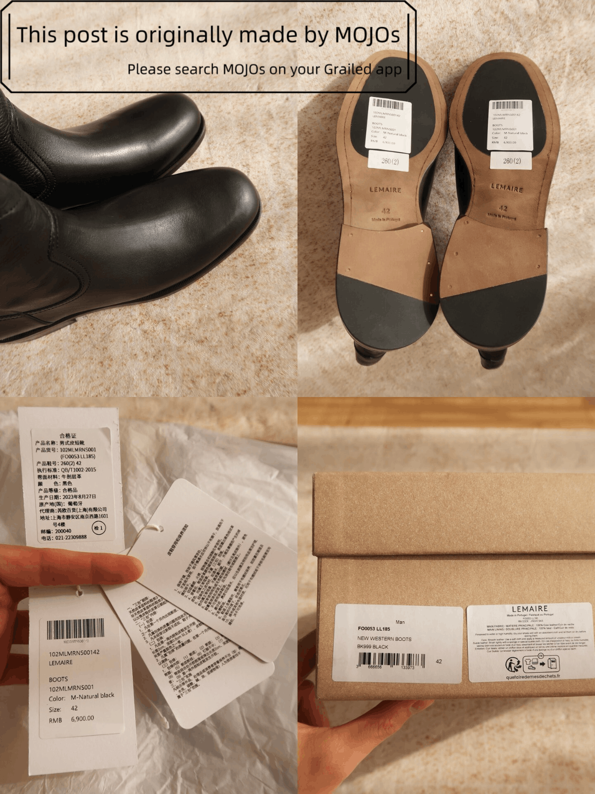 Lemaire Sz 42 Lemaire New Western Boots mojos15591211 Size US 9 / EU 42 - 6 Thumbnail