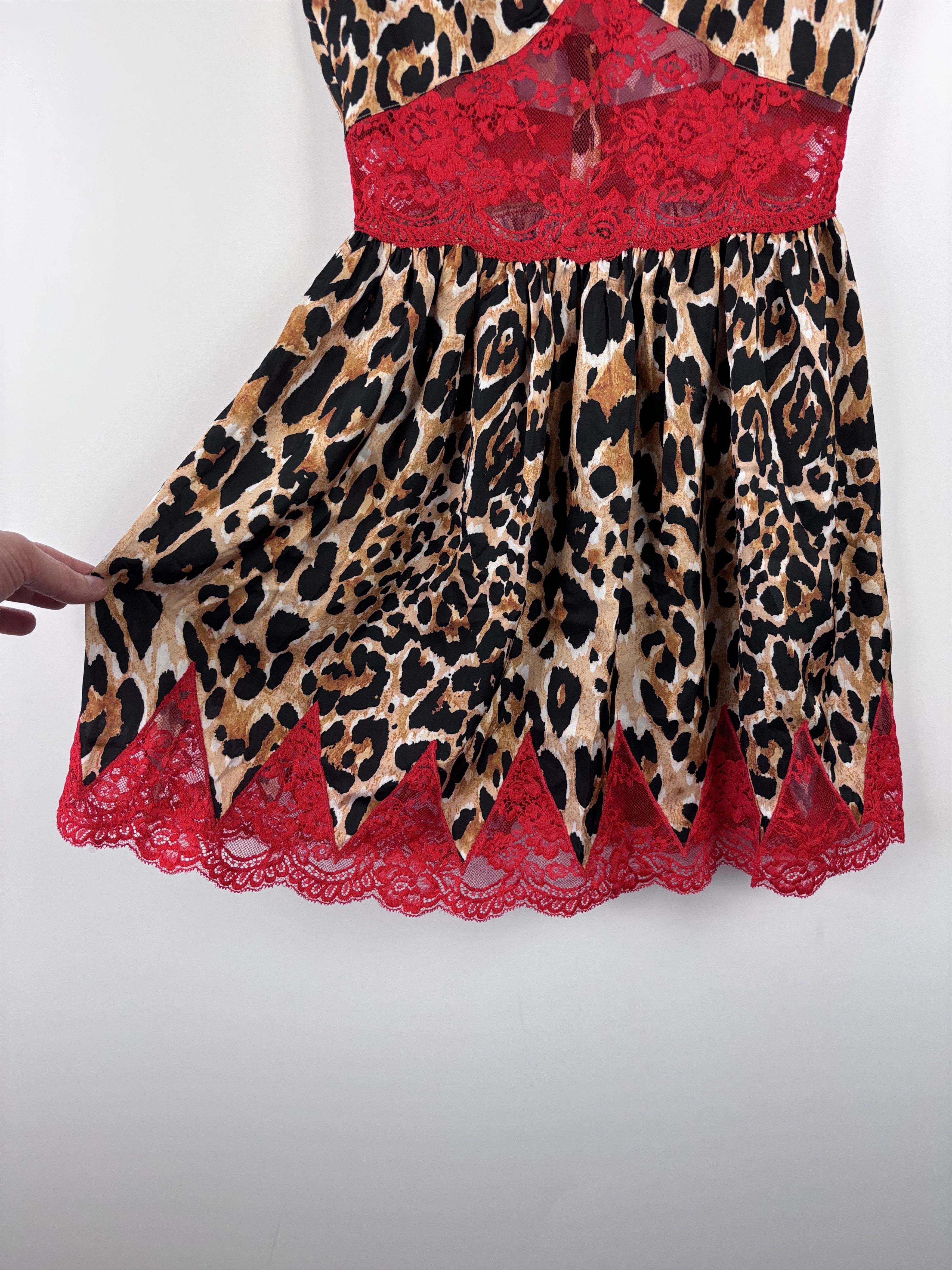 H&M × Paco Rabanne Paco Rabanne x H&M Leopard Mini Lace Dress Multicolor XXS Size XXS / US 00 / IT 34 - 5 Thumbnail