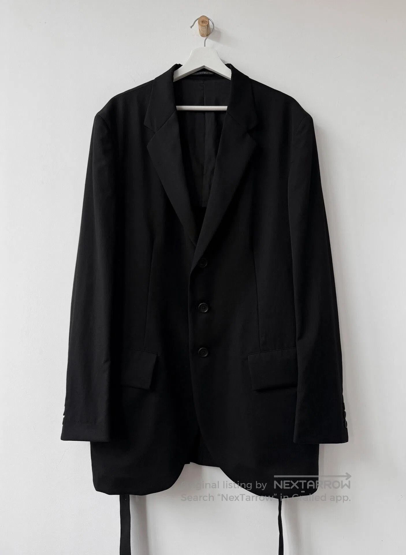 Yohji Yamamoto Yohji Yamamoto Pleated Suit Jacket. Size US XL / EU 56 / 4 - 1 Thumbnail