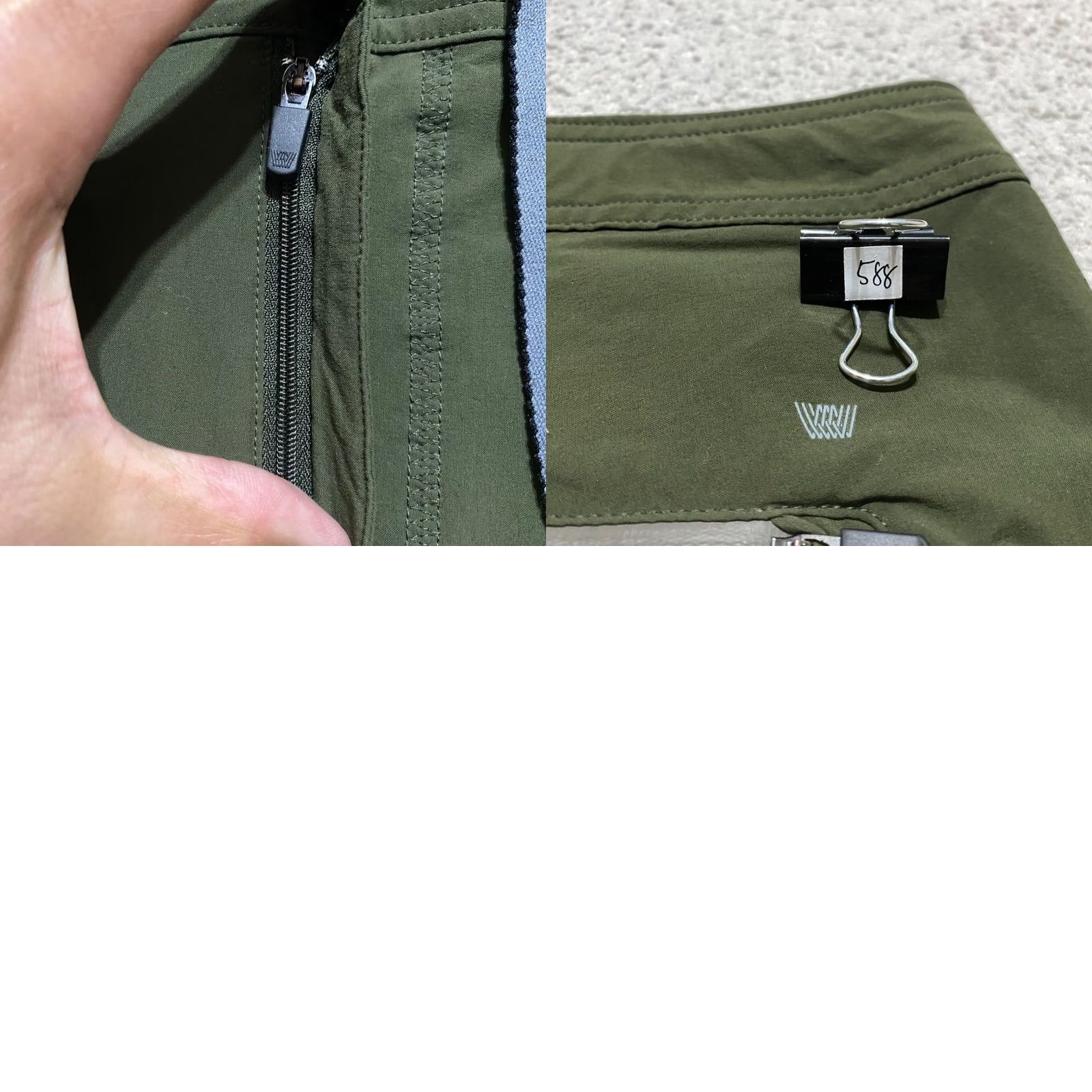 Vintage Mack Weldon Shorts Mens Bermuda Athletic Drawstring Lightweight Pockets Gray Green 7in Inseam Nylon Spandex Quick Dry Athletic Mens Size US 33 - 8 Thumbnail