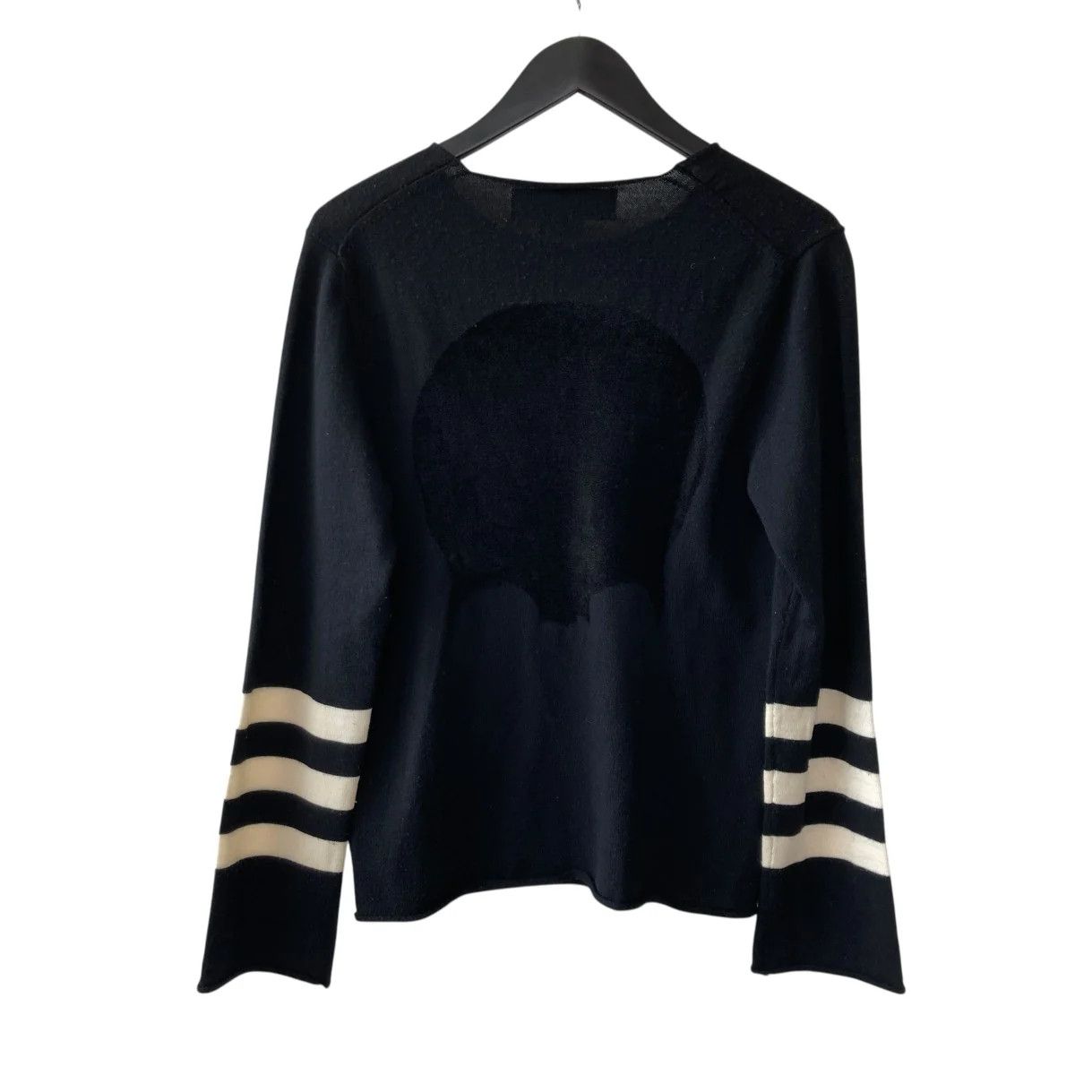 Comme des Garcons Homme Plus AD2010 Skull Motif Raw Hem Wool Knit Sweater Size US S / EU 44-46 / 1 - 3 Thumbnail