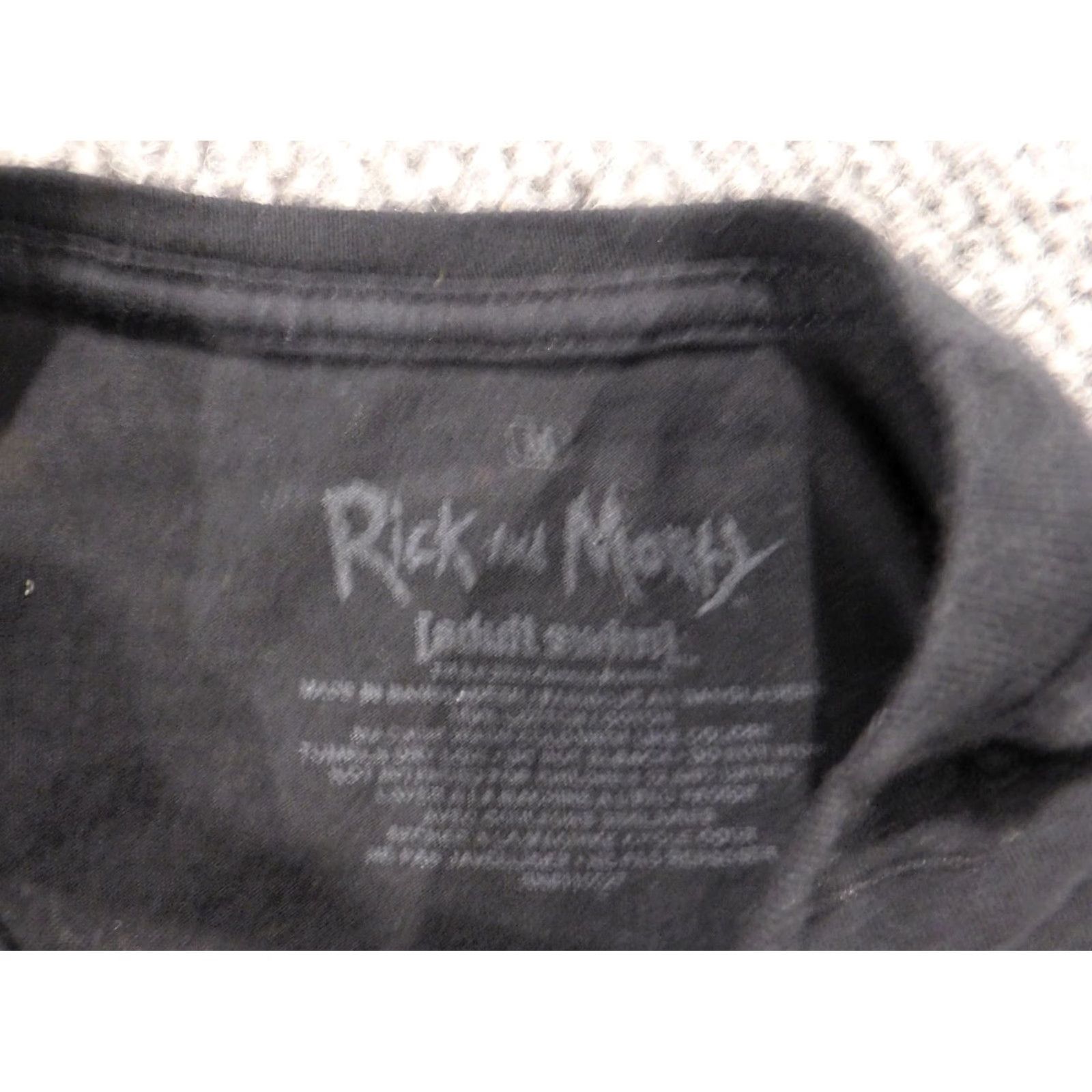 Swims Rick & Morty Mens Shirt Mildu Black T-Shirt Crew Neck Short Sleeve Logo Graphic Adult Swim Cotton Knit Regular M Colorful 90s? Size US M / EU 48-50 / 2 - 7 Thumbnail