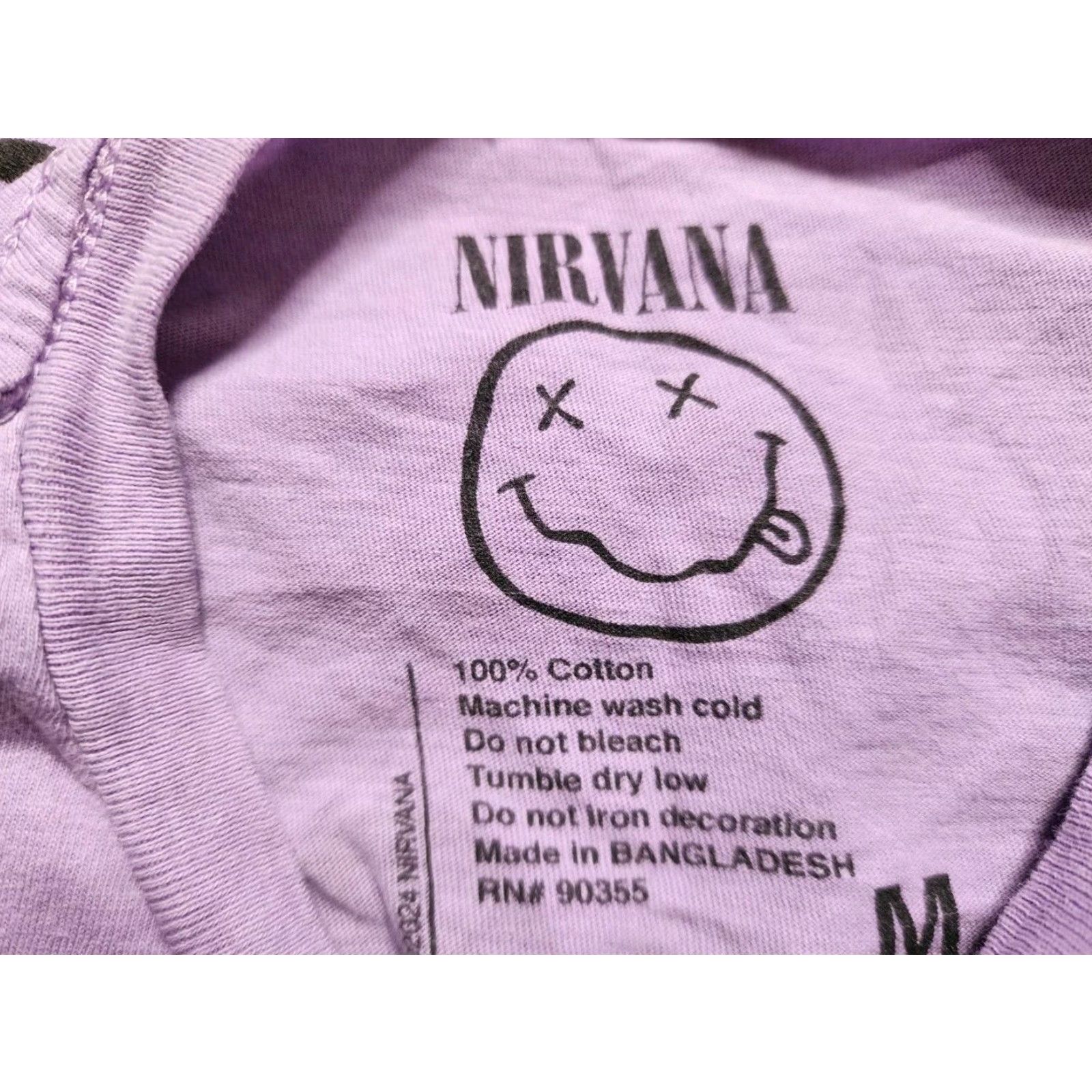 Doublet Nirvana Graphic T Shirt Double Sided Juniors Medium Purple Short Sleeve Cotton Retro Music Tee Womens Size M / US 6-8 / IT 42-44 - 6 Thumbnail