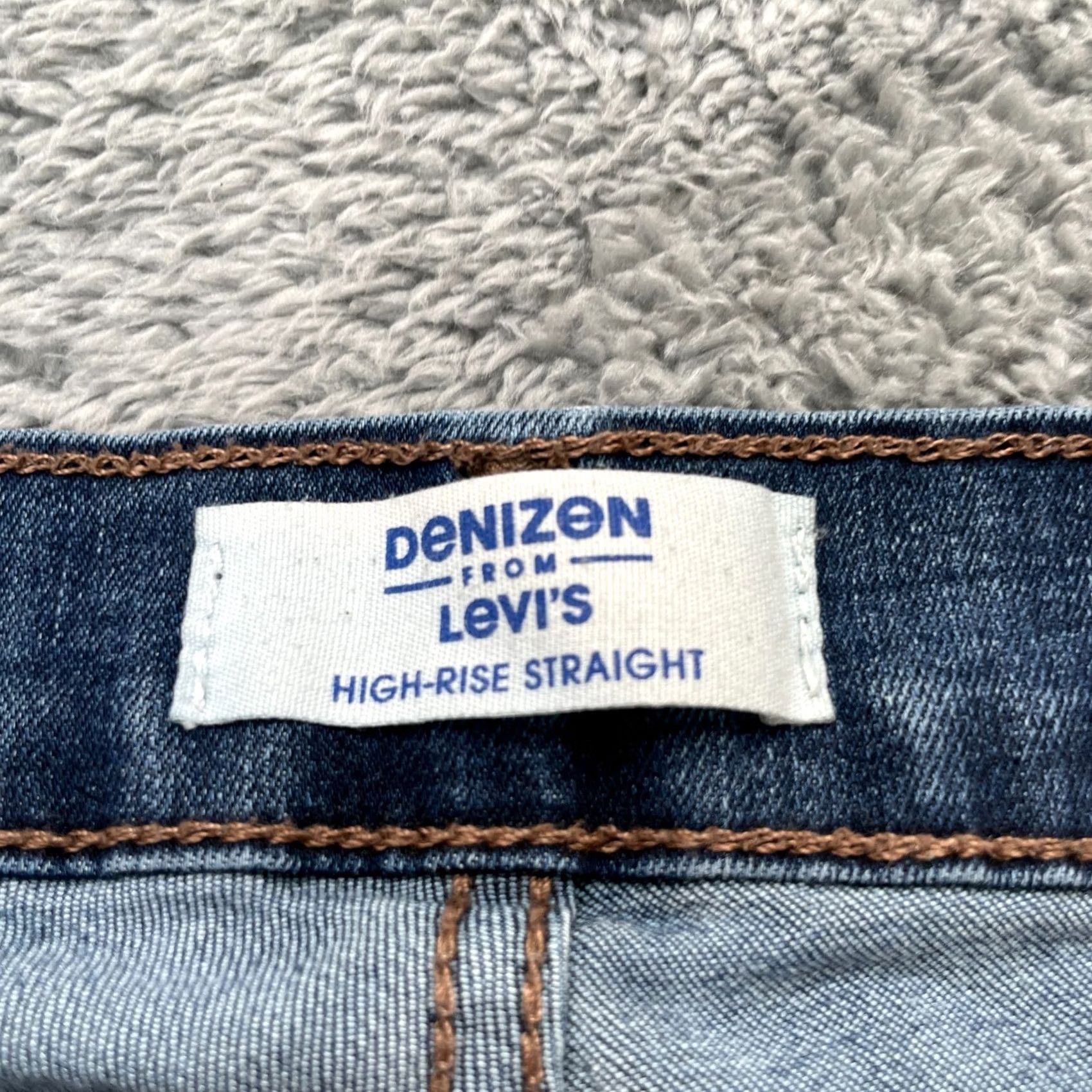 Levi's Levi's Womens 38x28 Blue Straight Denim Jeans Cotton Stretch Size 26" / US 2 / IT 38 - 3 Thumbnail