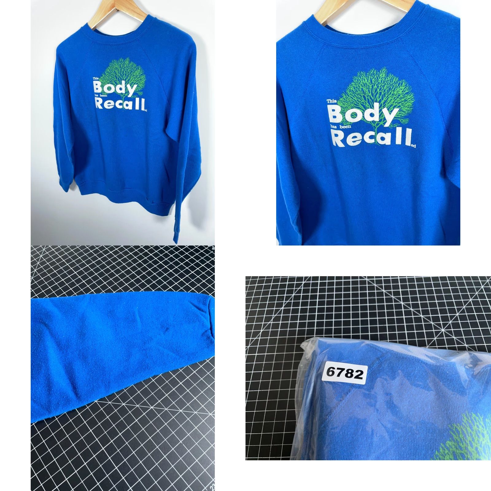 Velva Sheen VINTAGE Velva Sheen Sweatshirt Raglan This Body Has Been Recalled Adult Medium Blue Velva Sheen Size US M / EU 48-50 / 2 - 8 Thumbnail