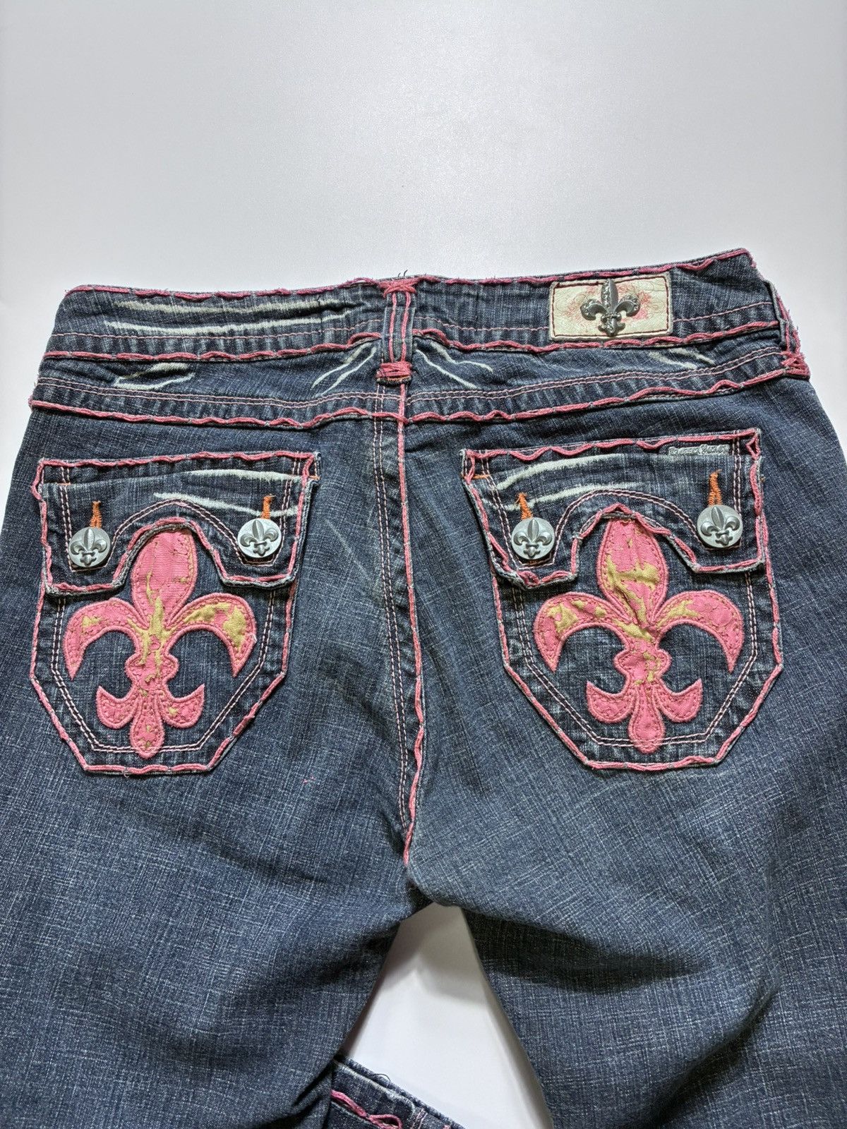 Other VINTAGE LAGUNA BEACH PINK Y2K 2000s DENIM JEANS Size 30" / US 8 / IT 44 - 7 Thumbnail