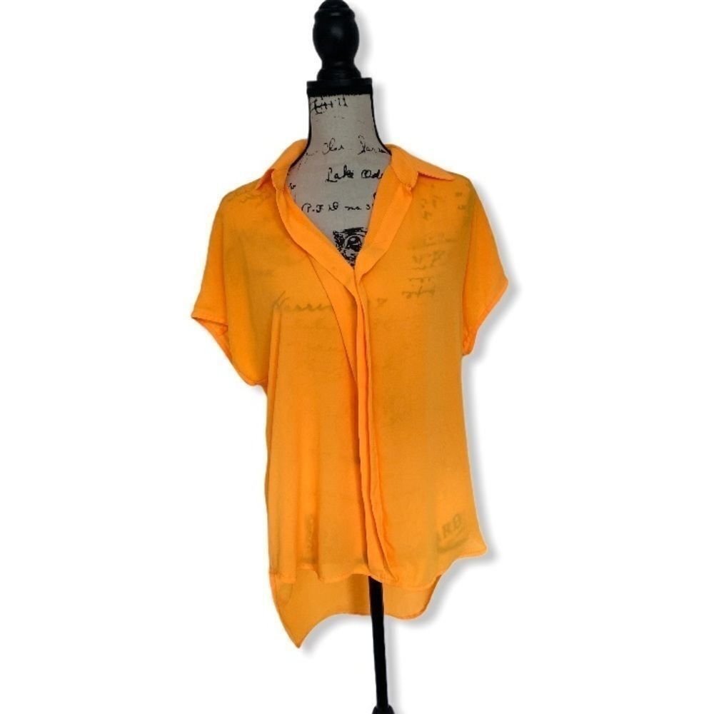 Other Bellatrix Women’s Size M Neon Orange High Low Button Front B Size M / US 6-8 / IT 42-44 - 1 Thumbnail