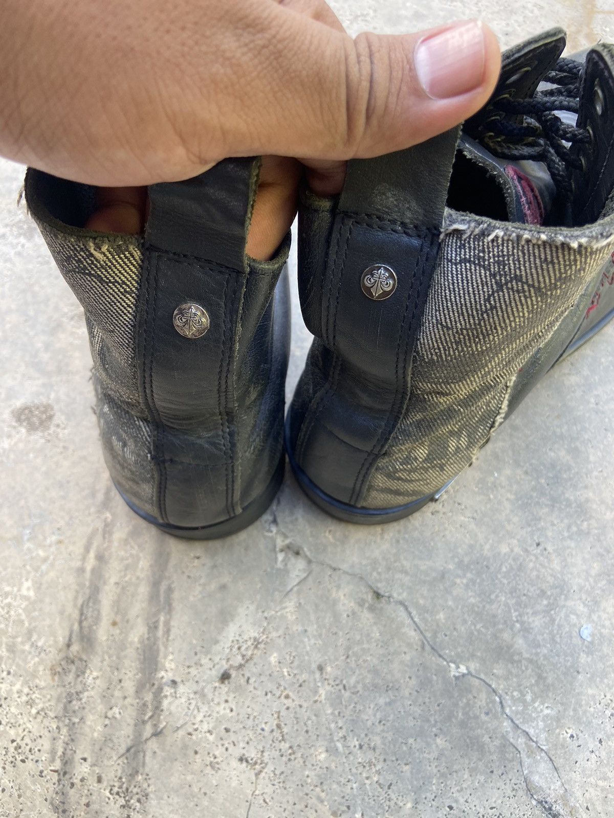 Affliction 2000’s Affliction “Stitched Soul” Deviant Distressed Boots Size US 9.5 / EU 42-43 - 7 Thumbnail