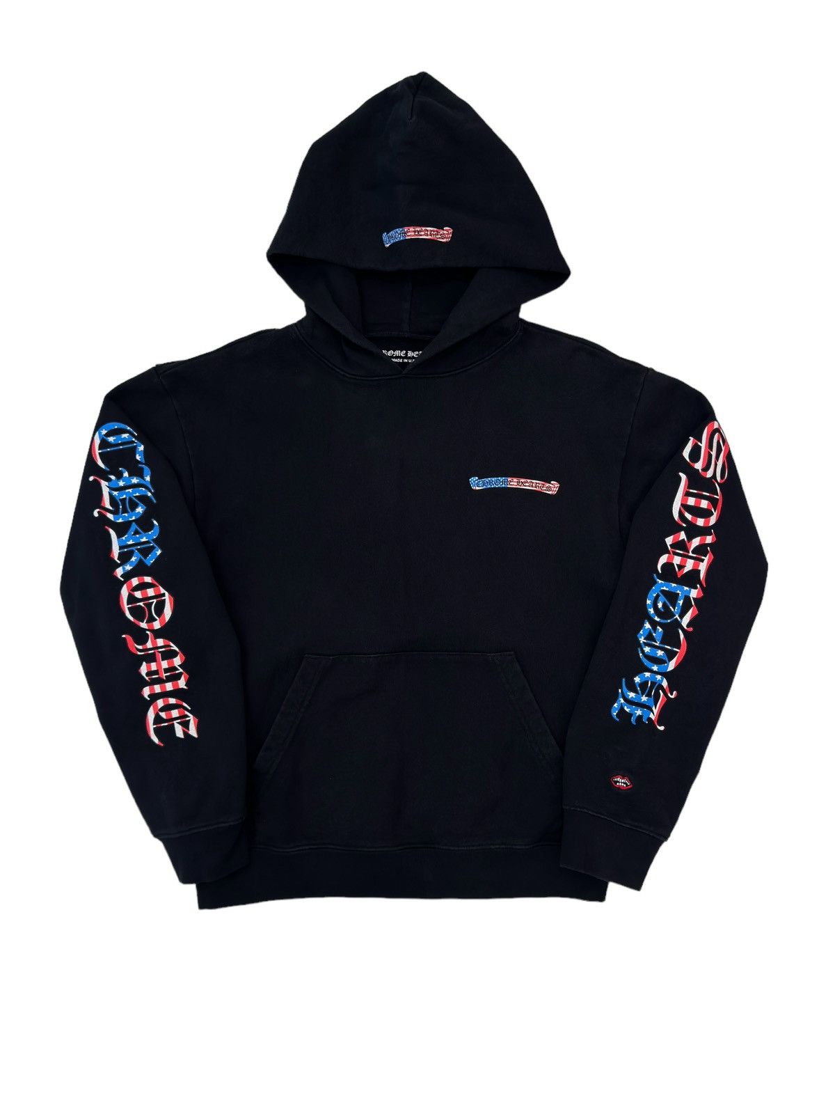 Chrome Hearts Chrome Hearts American Flag Scroll Logo Hoodie Size US M / EU 48-50 / 2 - 1 Thumbnail