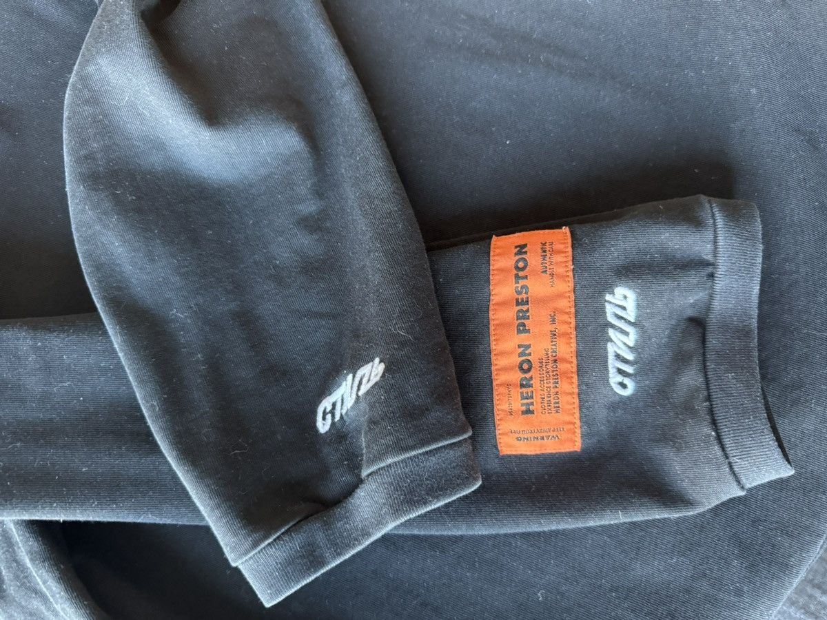 Heron Preston Black Embroidered Logo T-shirt Size US M / EU 48-50 / 2 - 4 Thumbnail