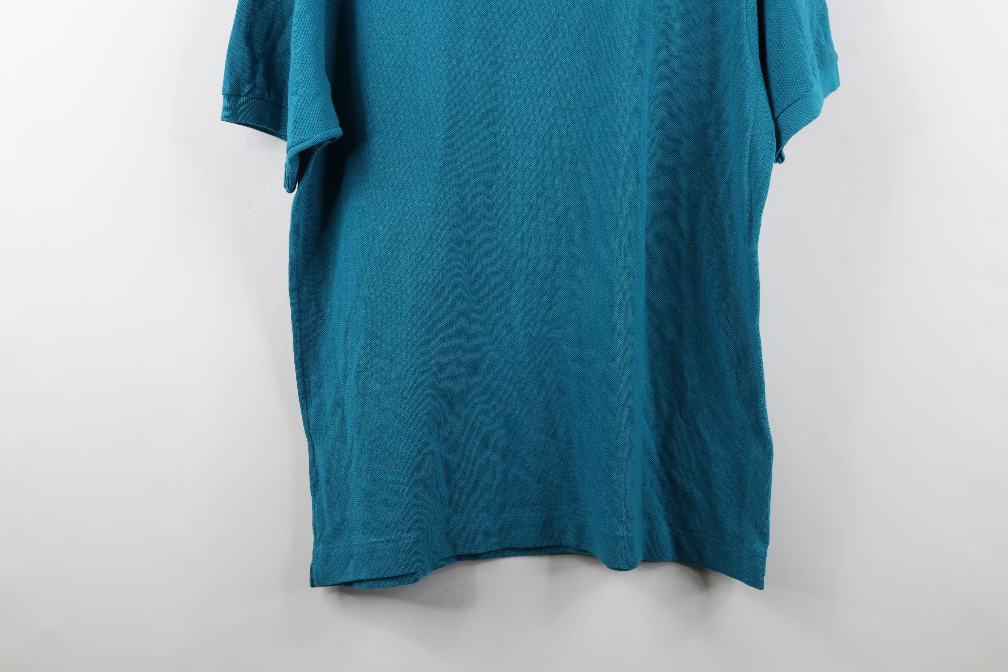 Lacoste × Vintage Lacoste Croc Logo Pique Cotton Golf Tennis Polo Teal Size US XL / EU 56 / 4 - 14 Thumbnail