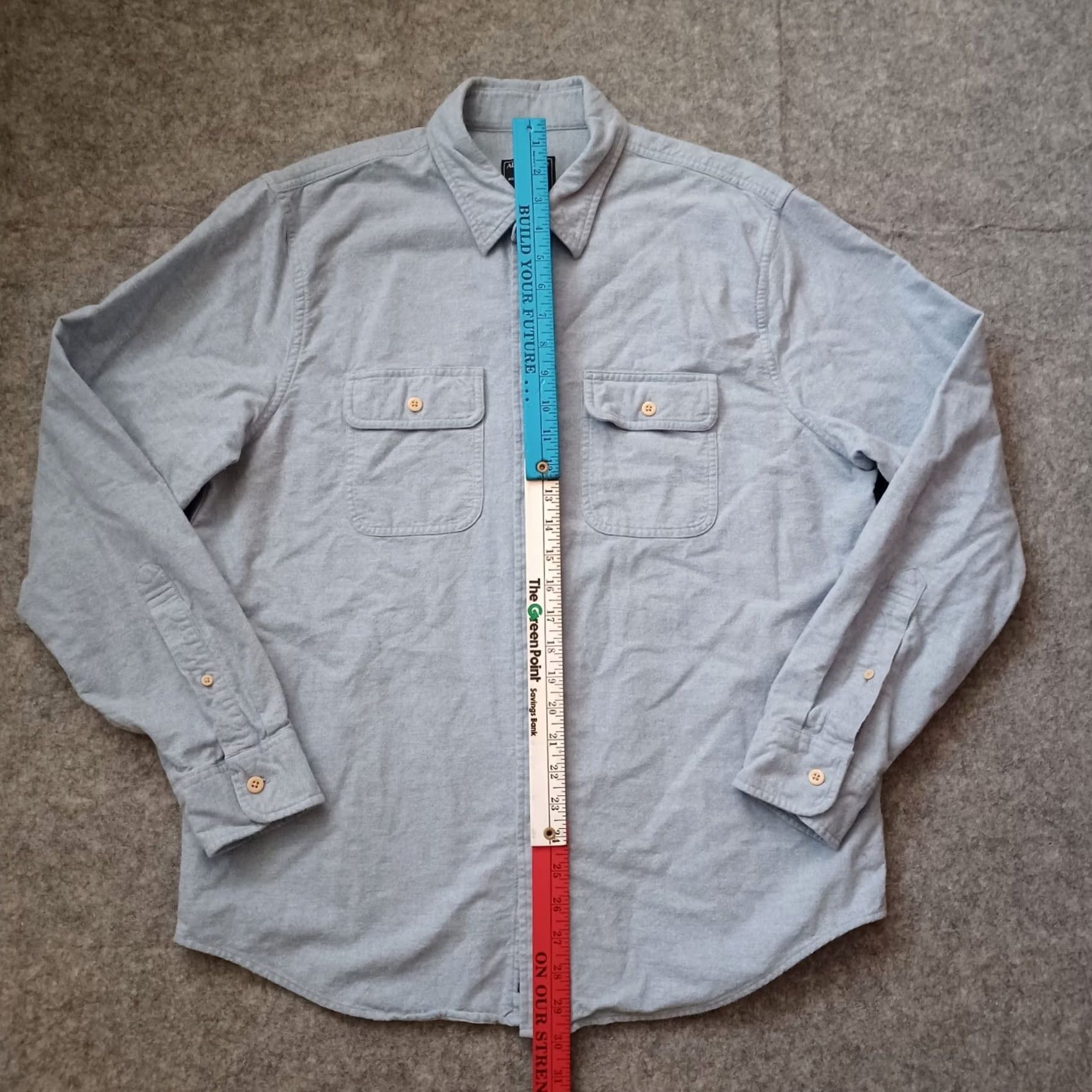 Abercrombie & Fitch Abercrombie & Fitch Shirt Mens 2XL Gray Flannel Heavy Shacket Button-Up Casual Workwear Pocketed Size US XXL / EU 58 / 5 - 7 Thumbnail