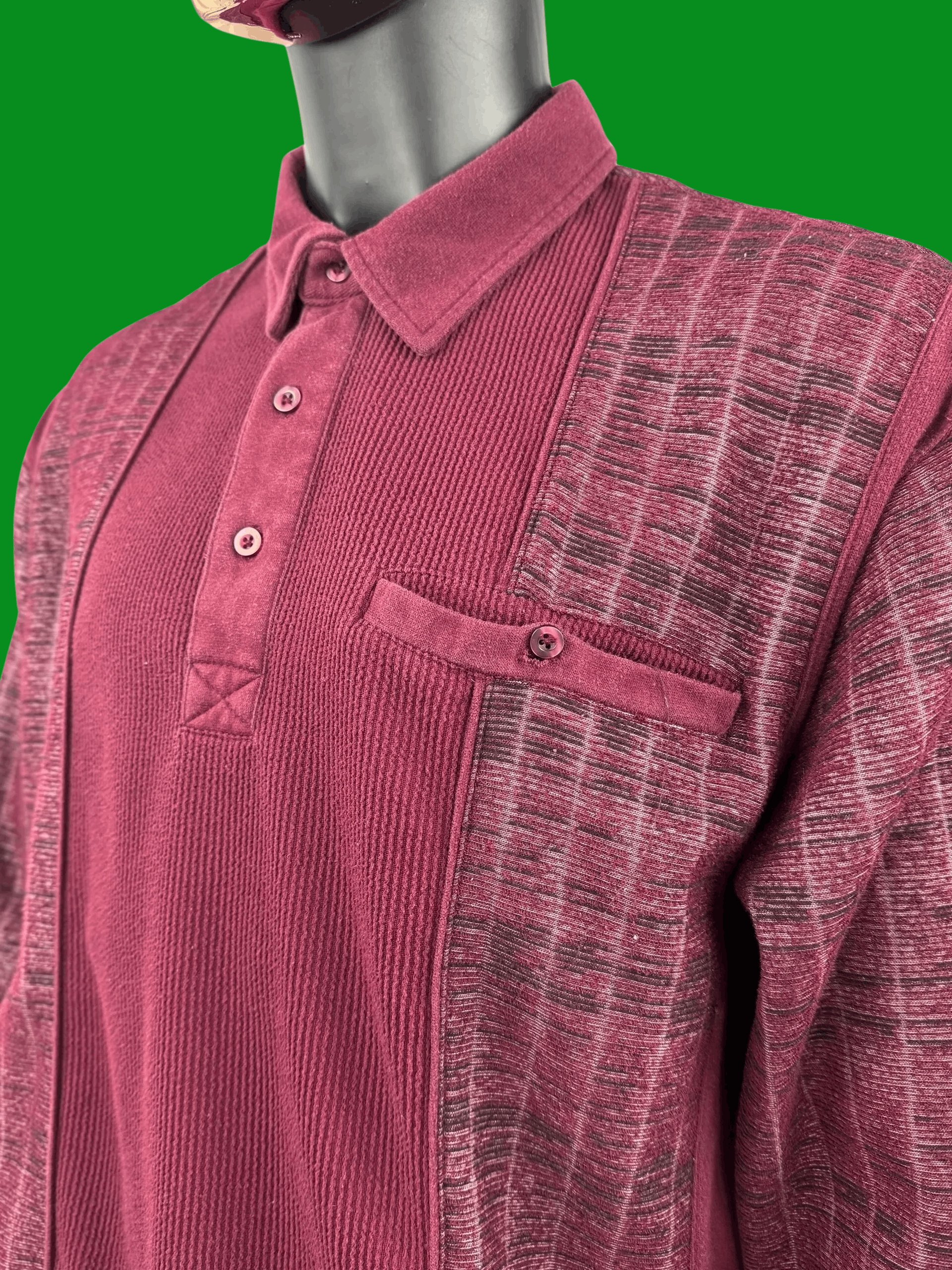 Other VTG Haband Casual Joe Men’s Long Sleeve – Burgundy/Maroon Size US XL / EU 56 / 4 - 1 Thumbnail