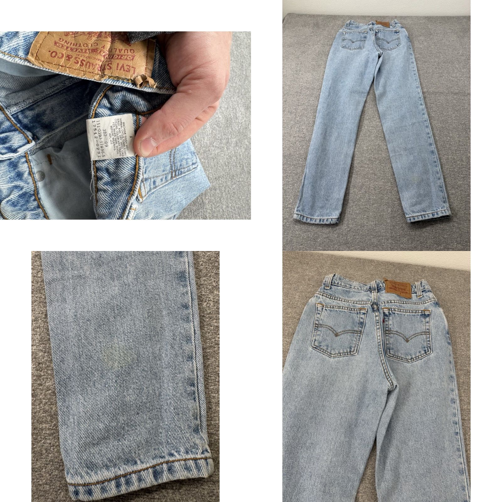 Levi's VINTAGE Levi's 17512-0291 Jeans Womens 5 Blue Denim High Waisted 24x28 Made In USA Size 27" / US 4 / IT 40 - 8 Thumbnail
