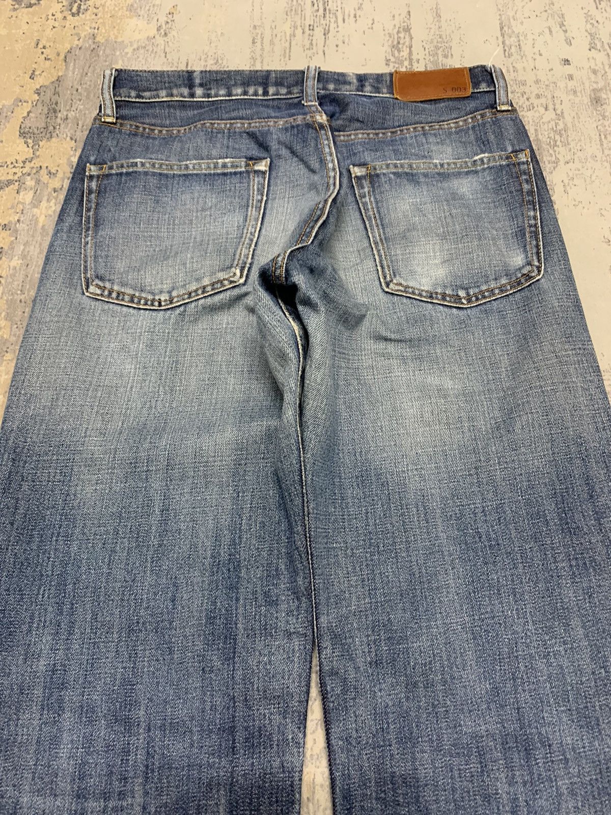 Japanese Brand Vintage Japanese Uniqlo S003 Mud Wash Distressed Loose Jeans Size US 30 / EU 46 - 14 Thumbnail